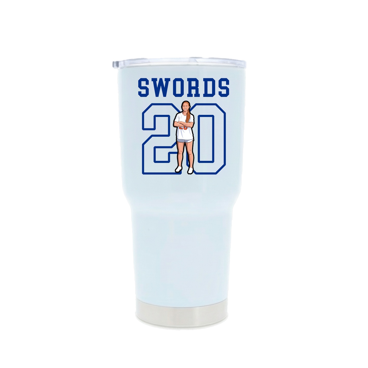 30oz Stainless Steel Tumbler — Shirsey in White