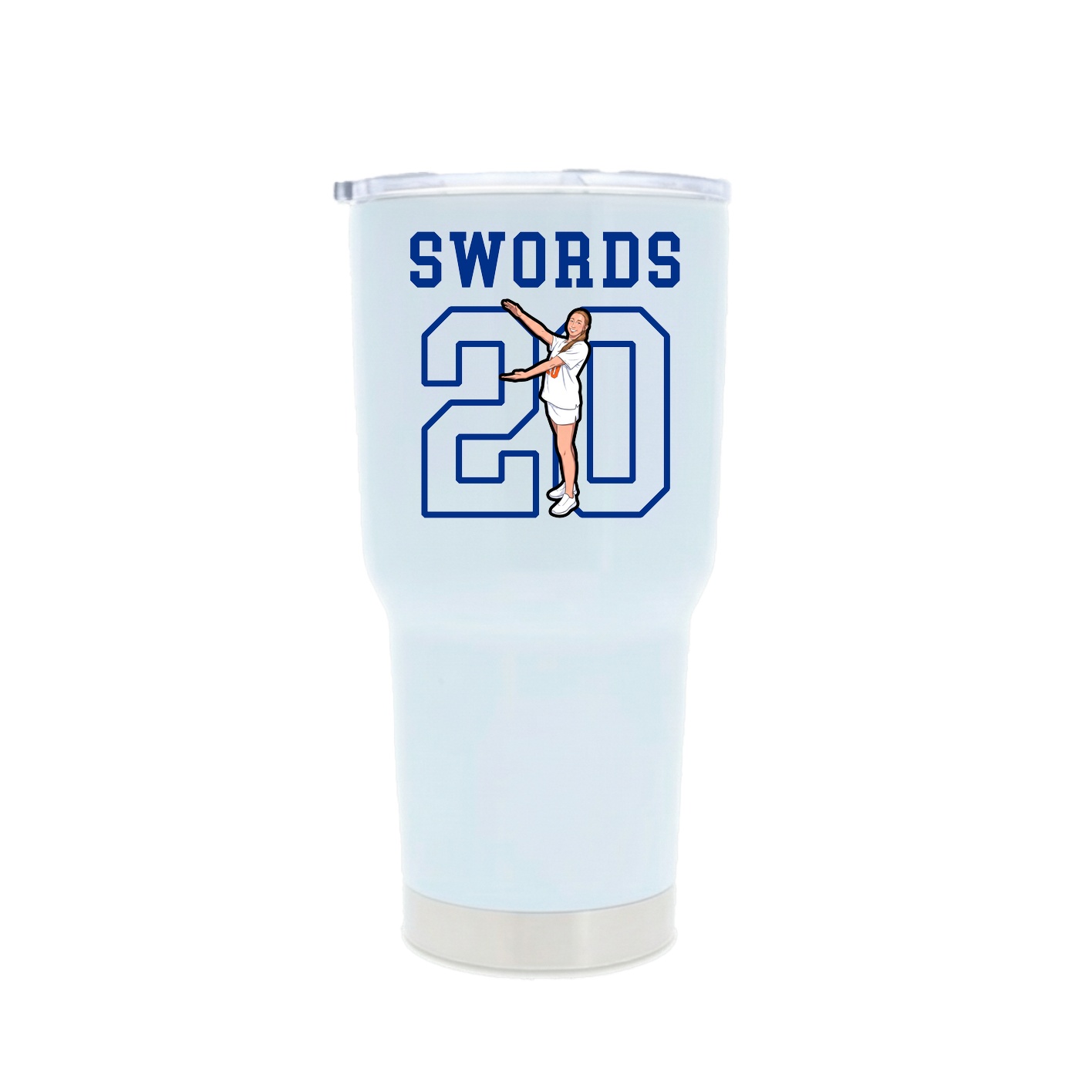 30oz Stainless Steel Tumbler — Shirsey in White