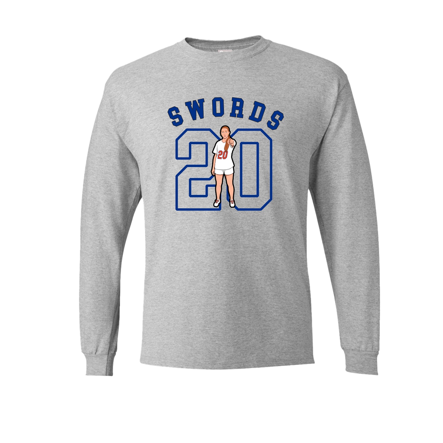 Long Sleeve Tee — Shirsey Arch in Grey