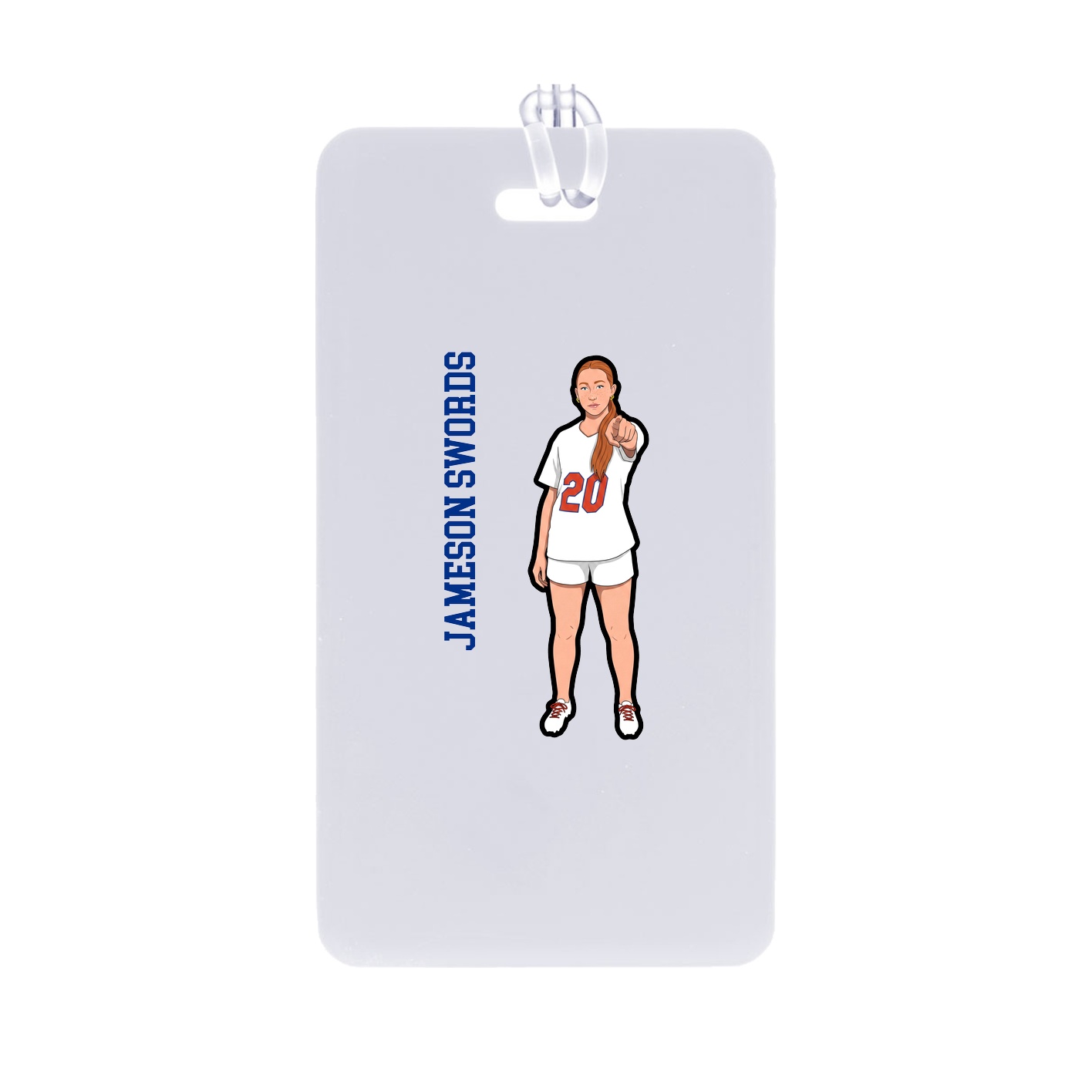 Bag Tag — Name Vertical in Classic
