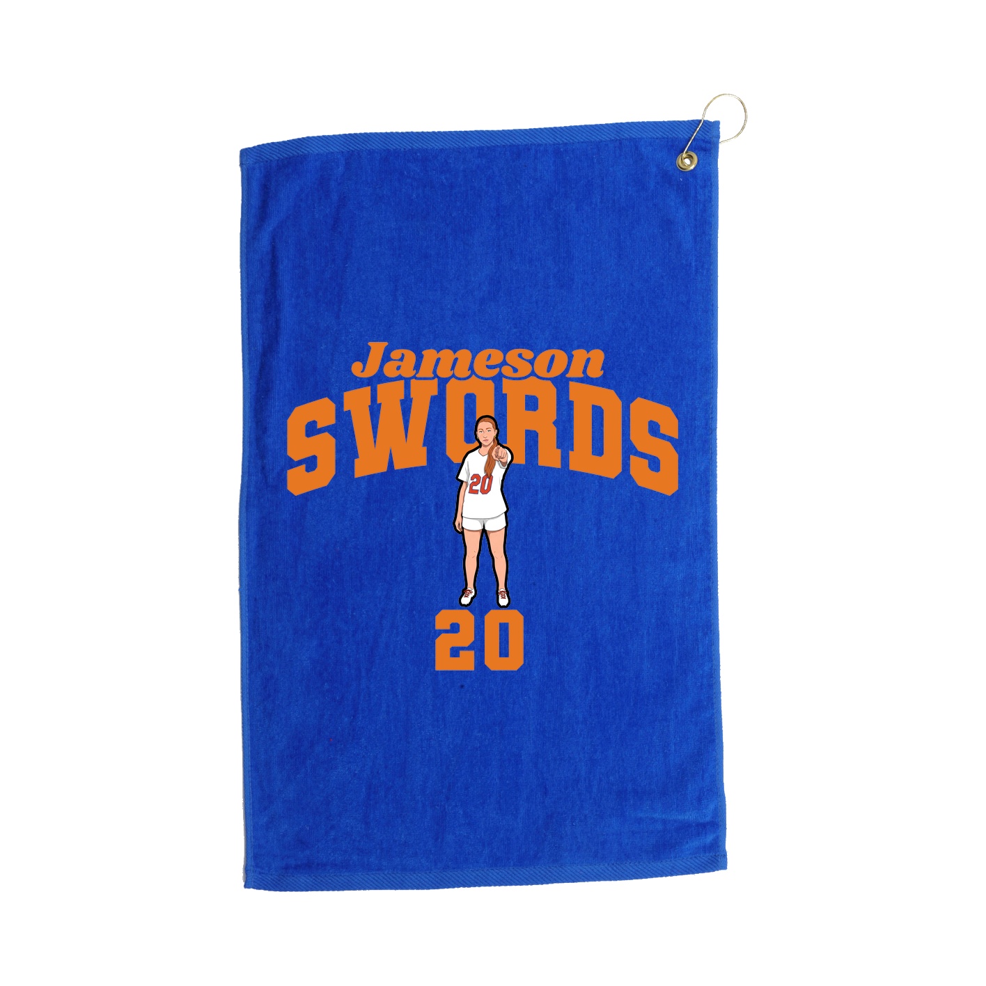 Golf Towel — Signature Arch in Royal