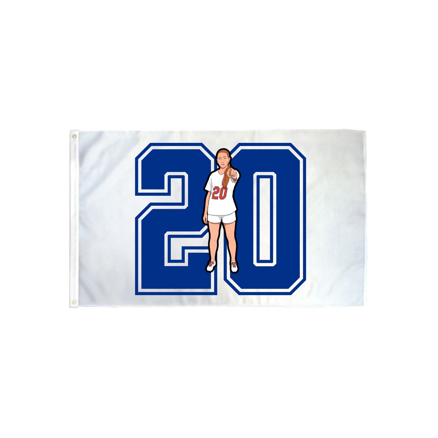 3x5 Flag — Number in Classic