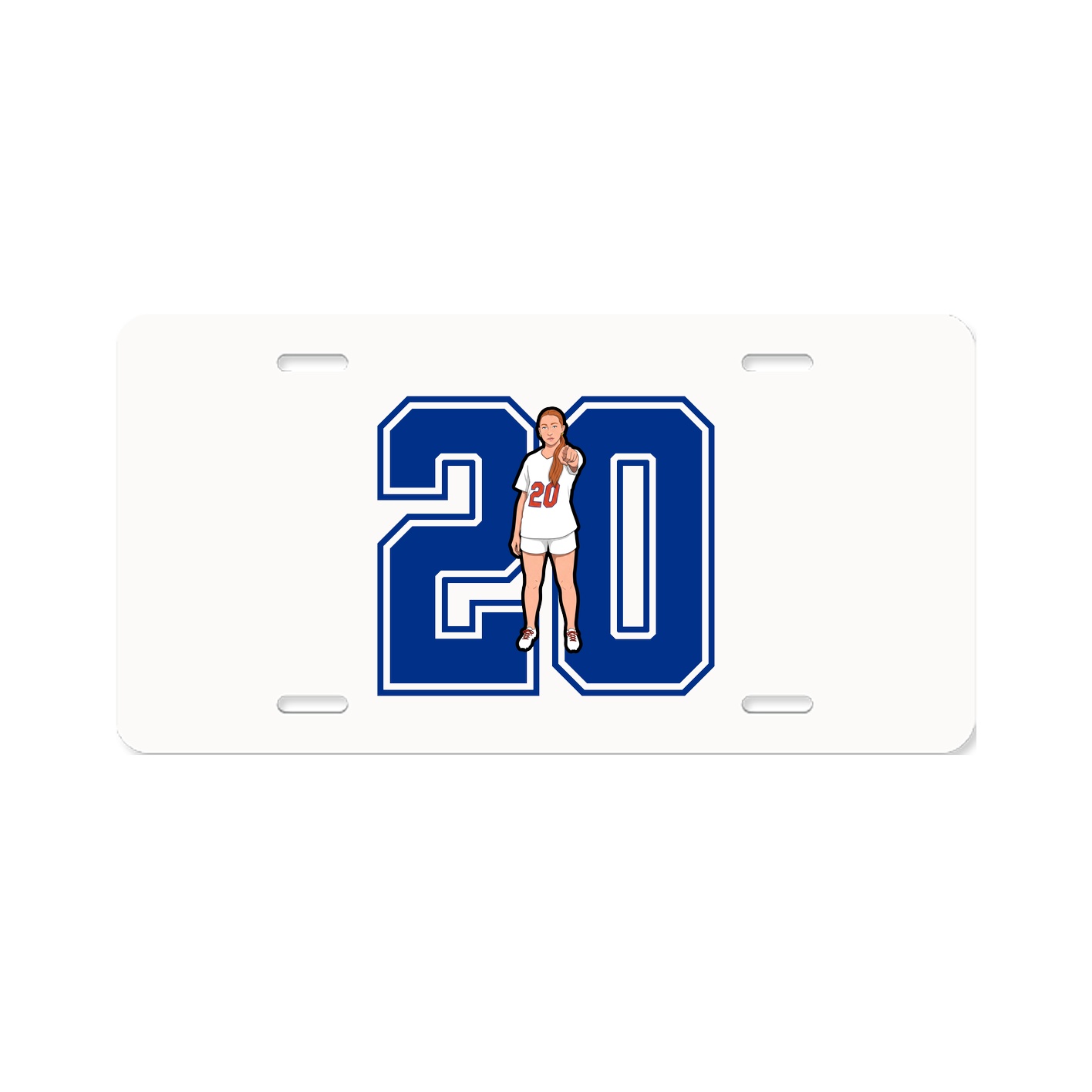 License Plate — Number in Classic