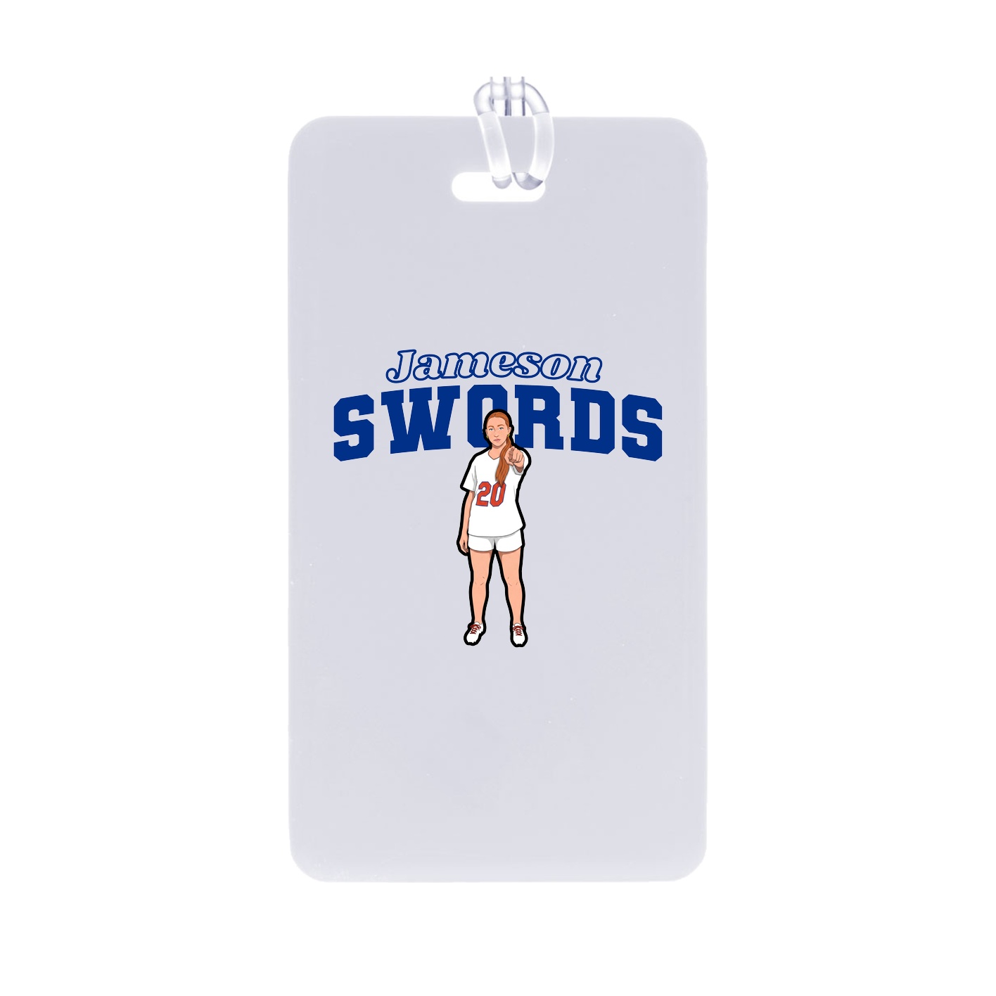 Bag Tag — Name Arch in Classic