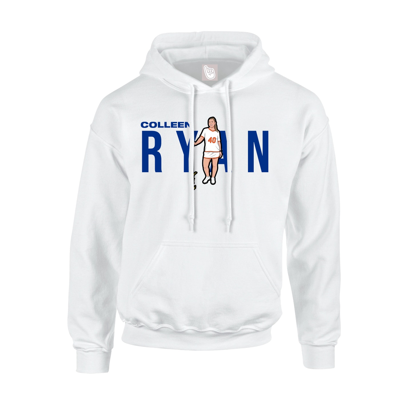 Youth Hoodie — Player Name in White