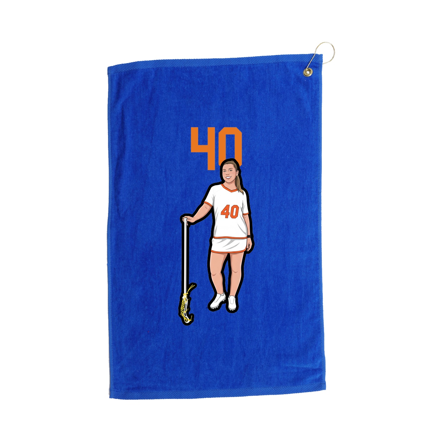 Golf Towel — Number Top in Royal