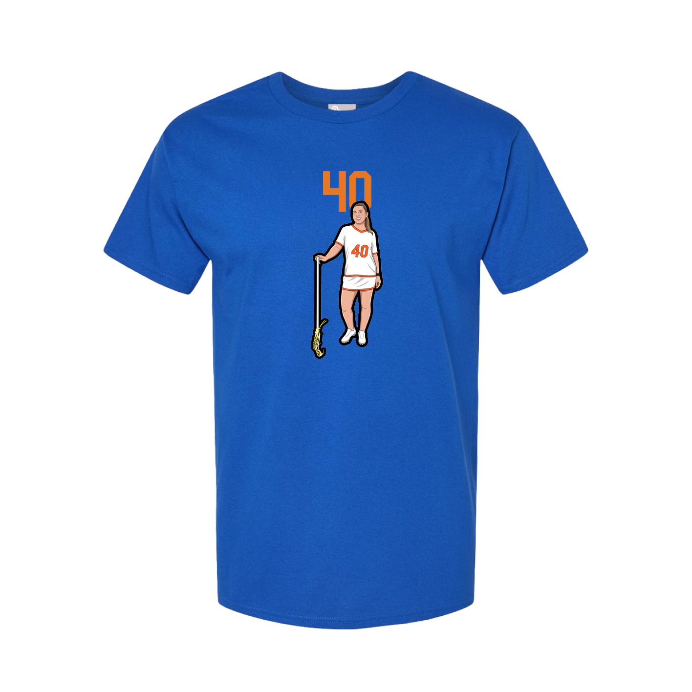 Youth Tee — Number Top in Royal