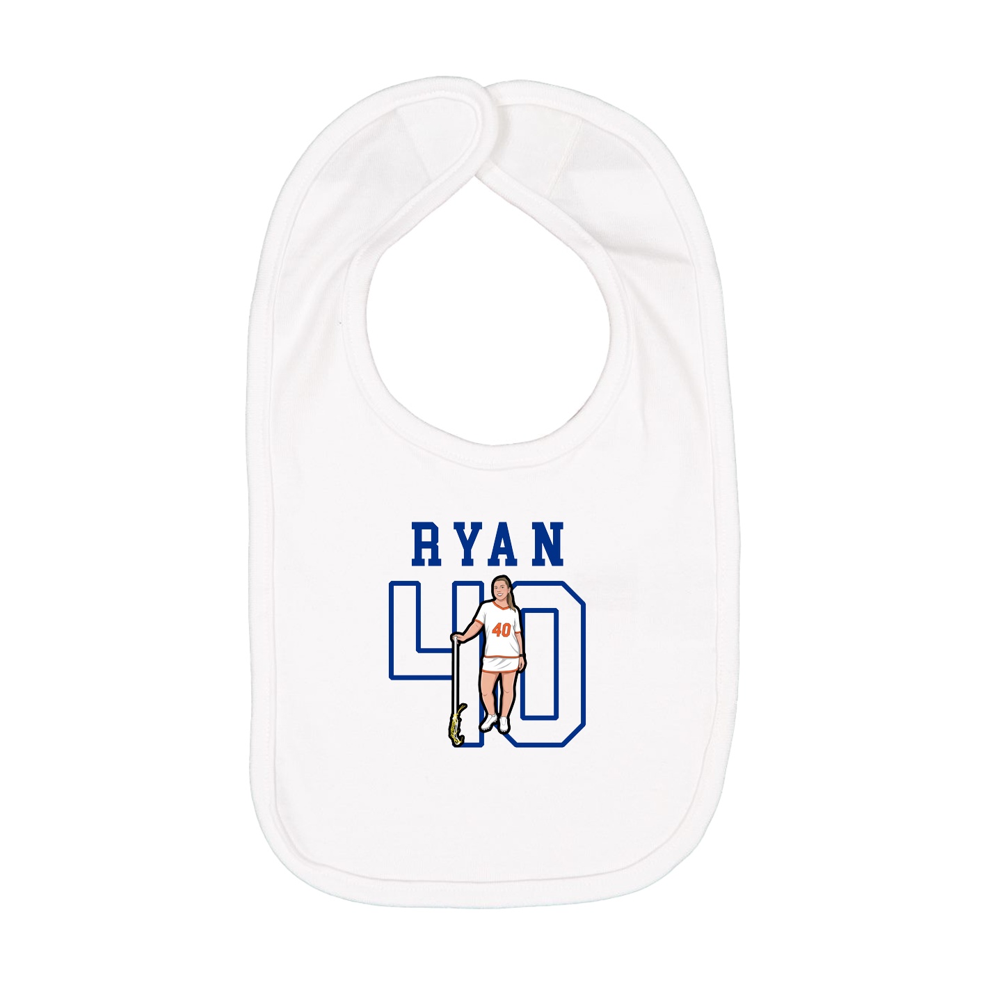Infant Bib — Shirsey in White