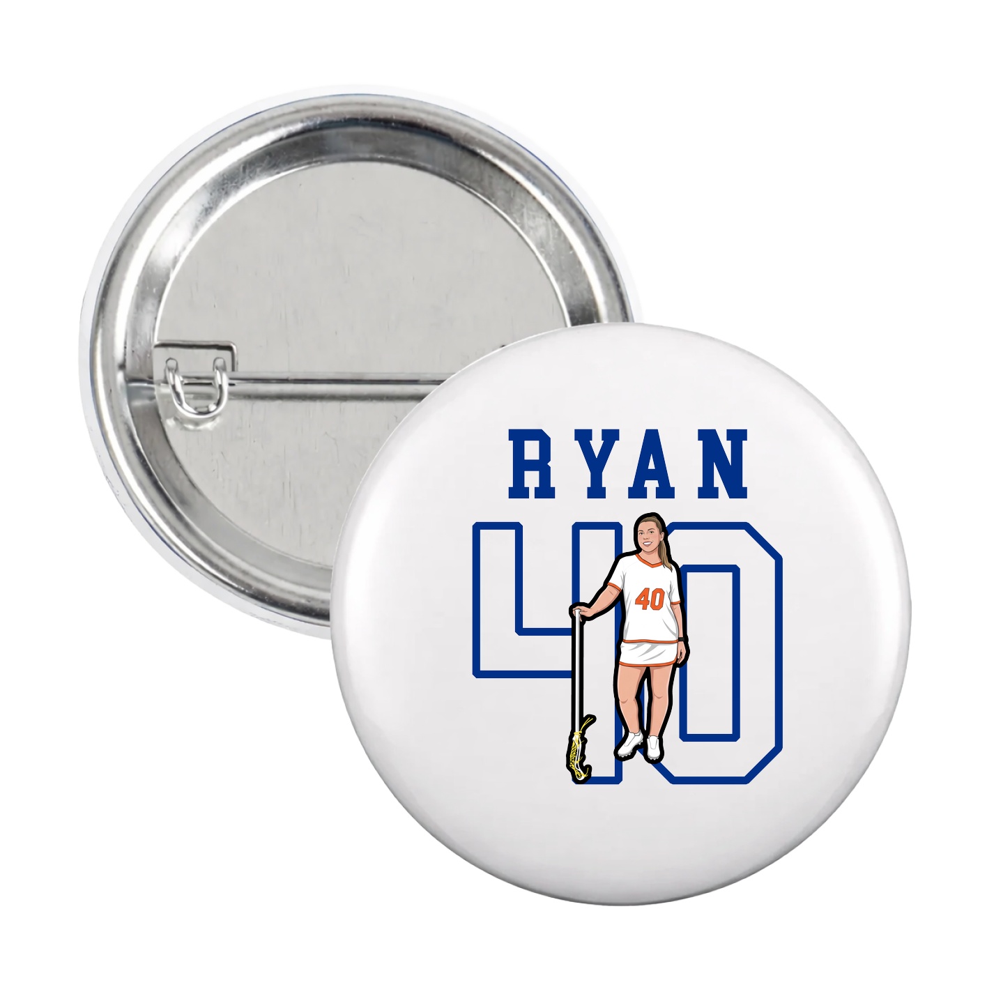 Game Day Button — Shirsey in White