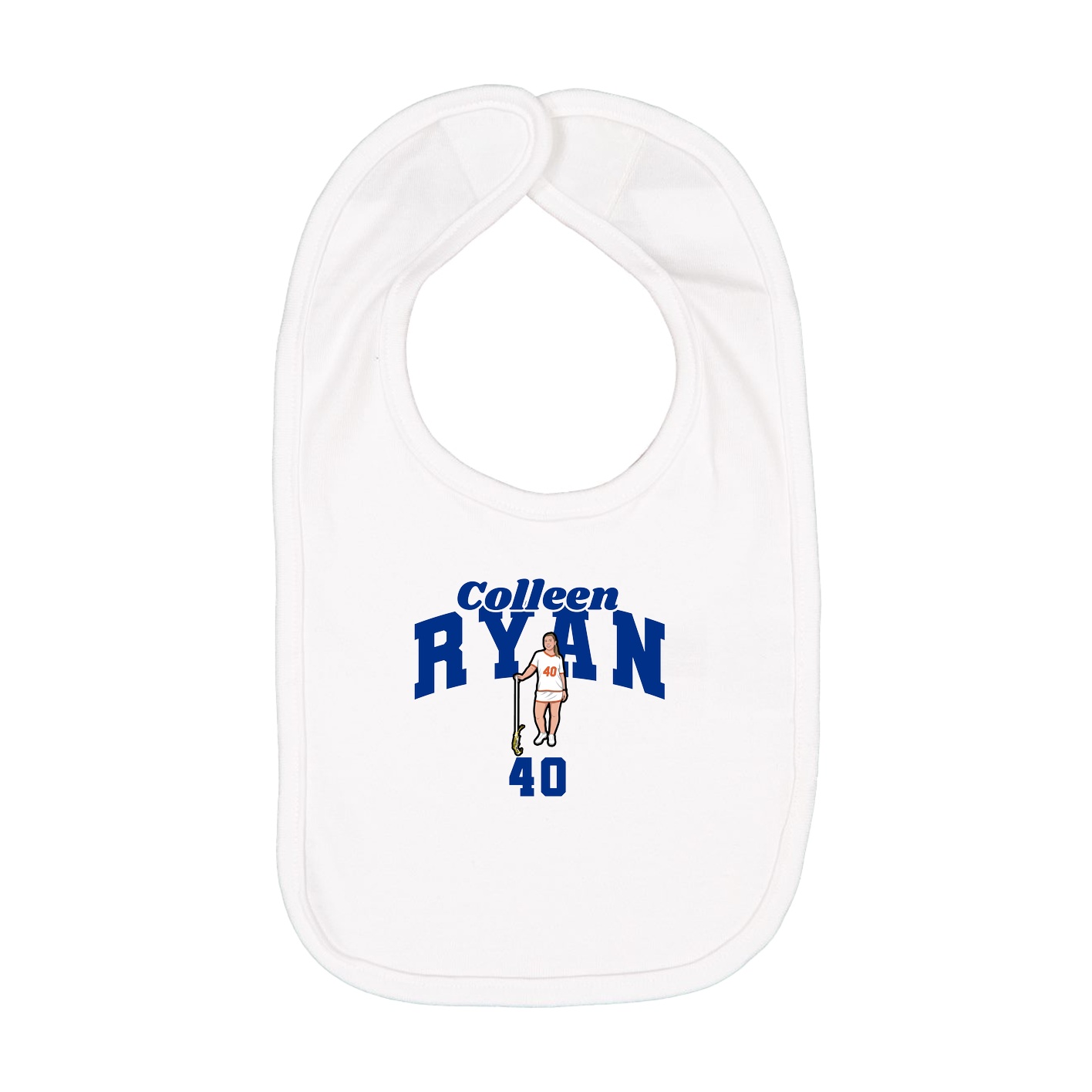 Infant Bib — Signature Arch in White