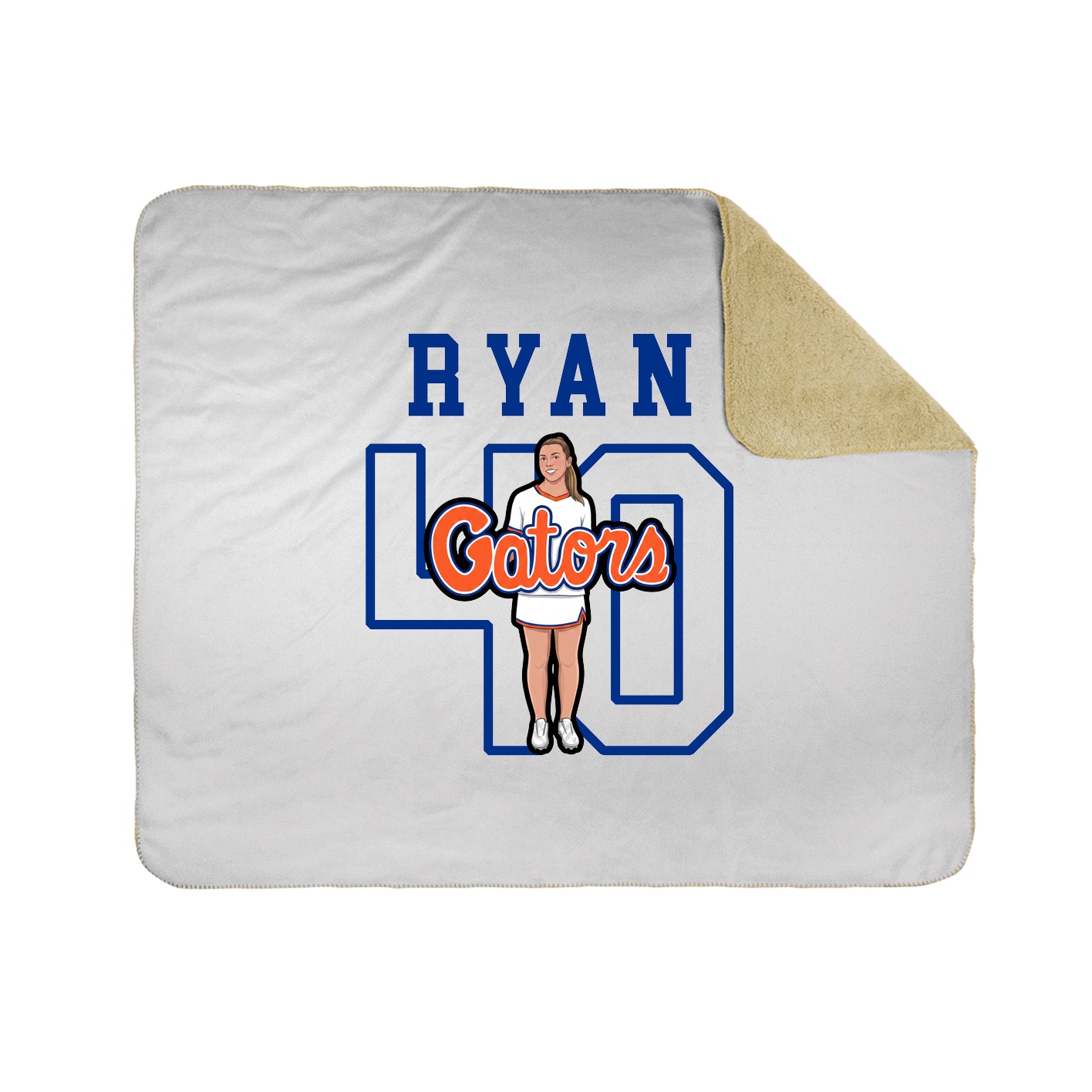 Throw Blanket — Shirsey in White