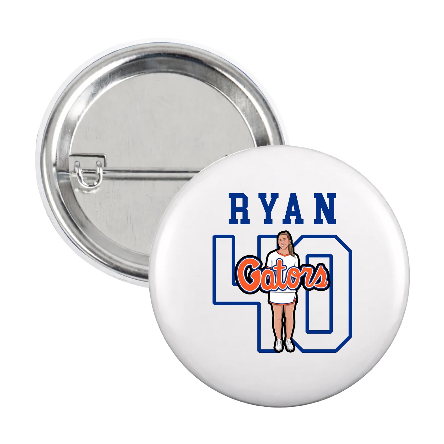 Game Day Button — Shirsey in White