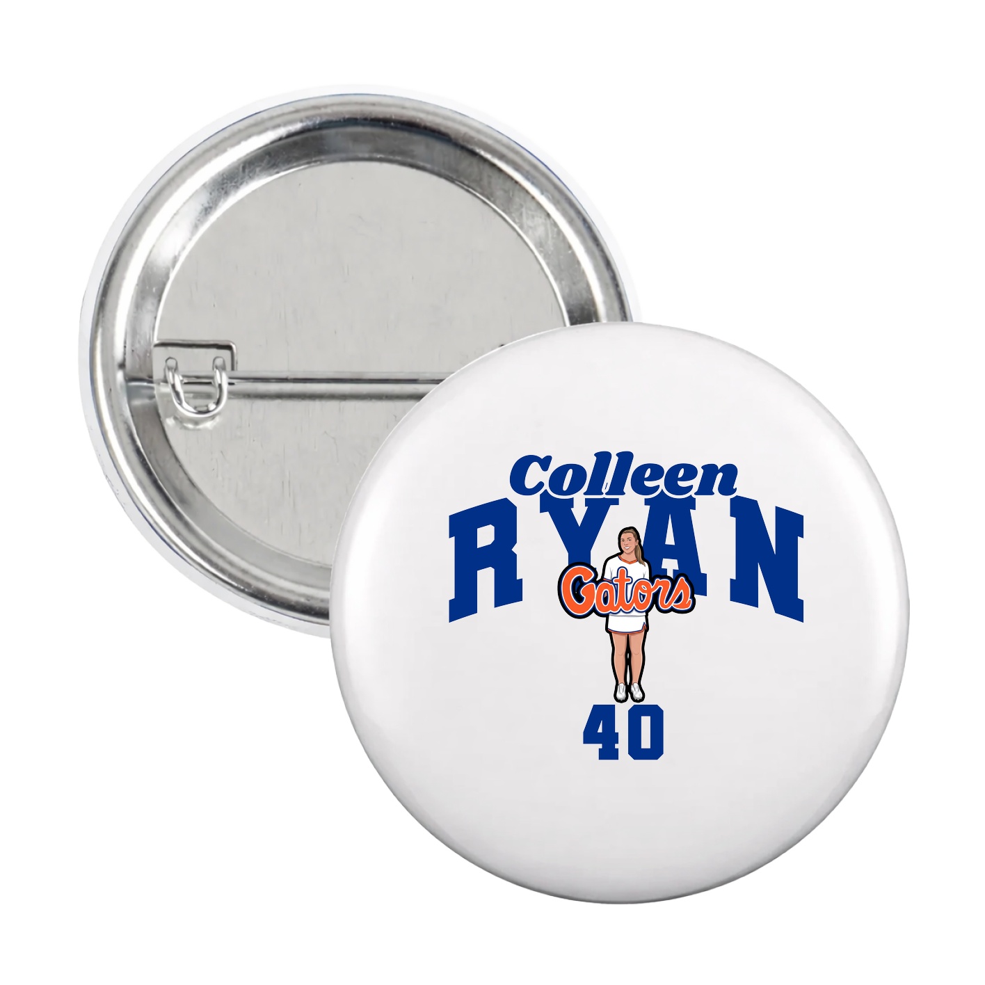 Game Day Button — Signature Arch in White