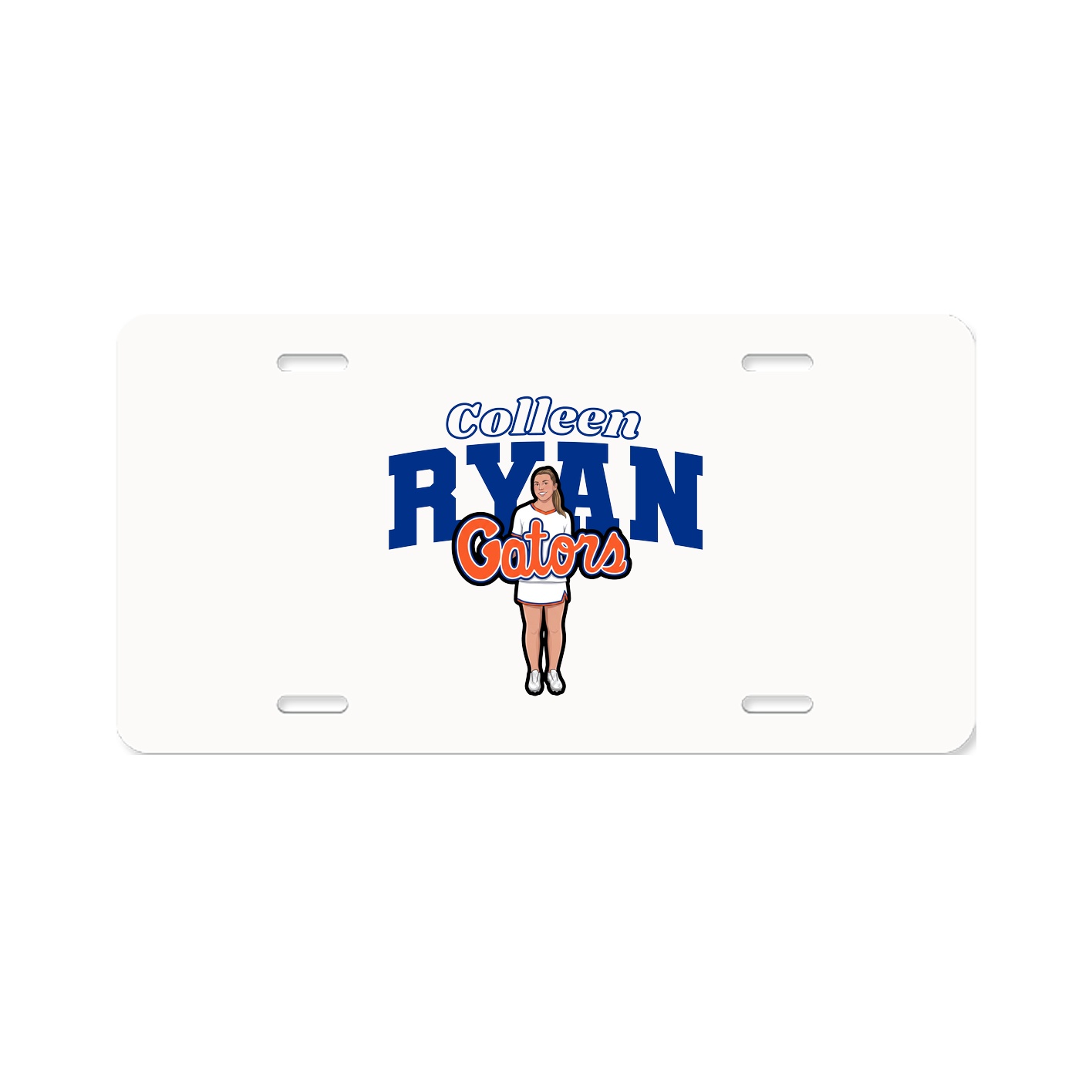License Plate — Name Arch in Classic