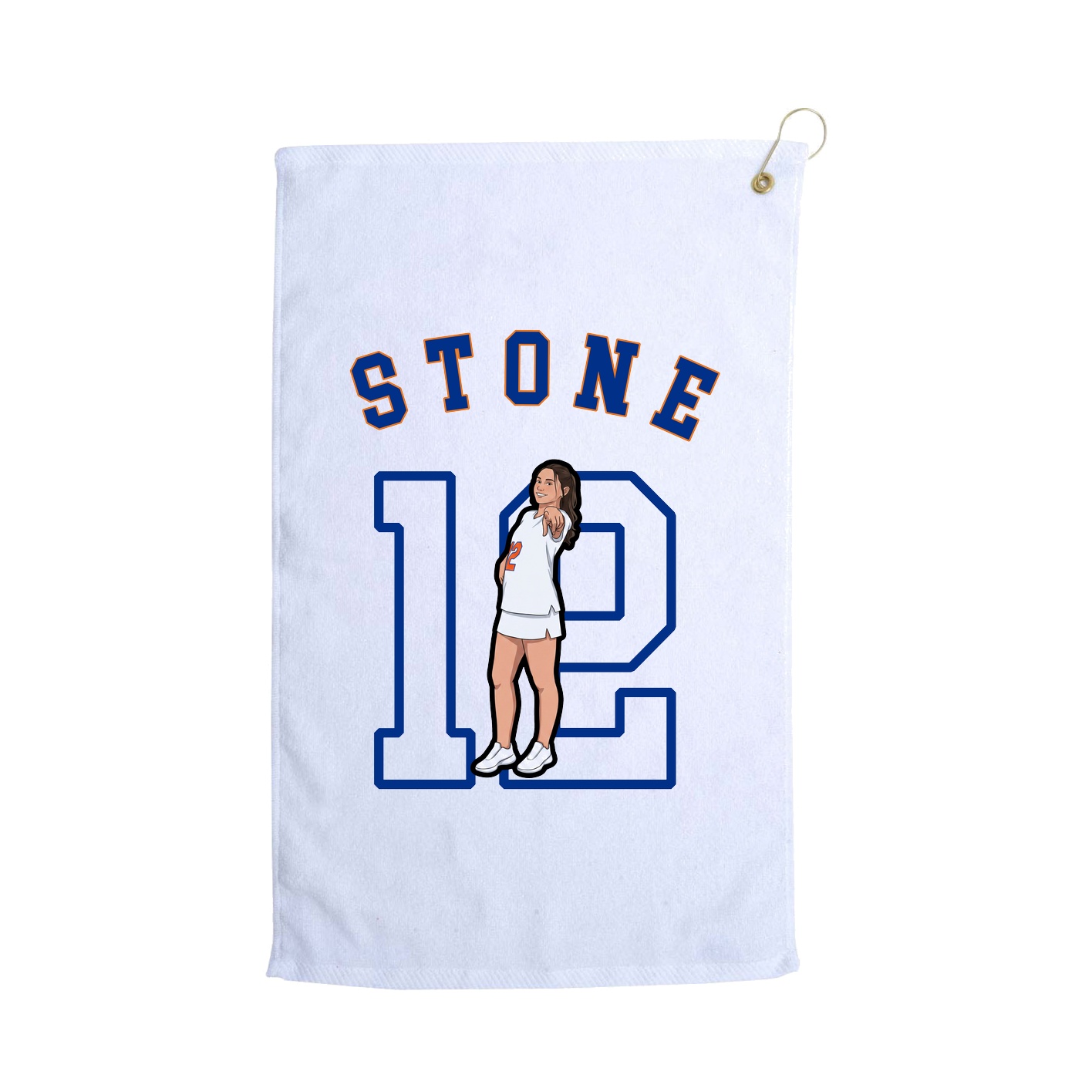 Golf Towel — Shirsey Arch in White