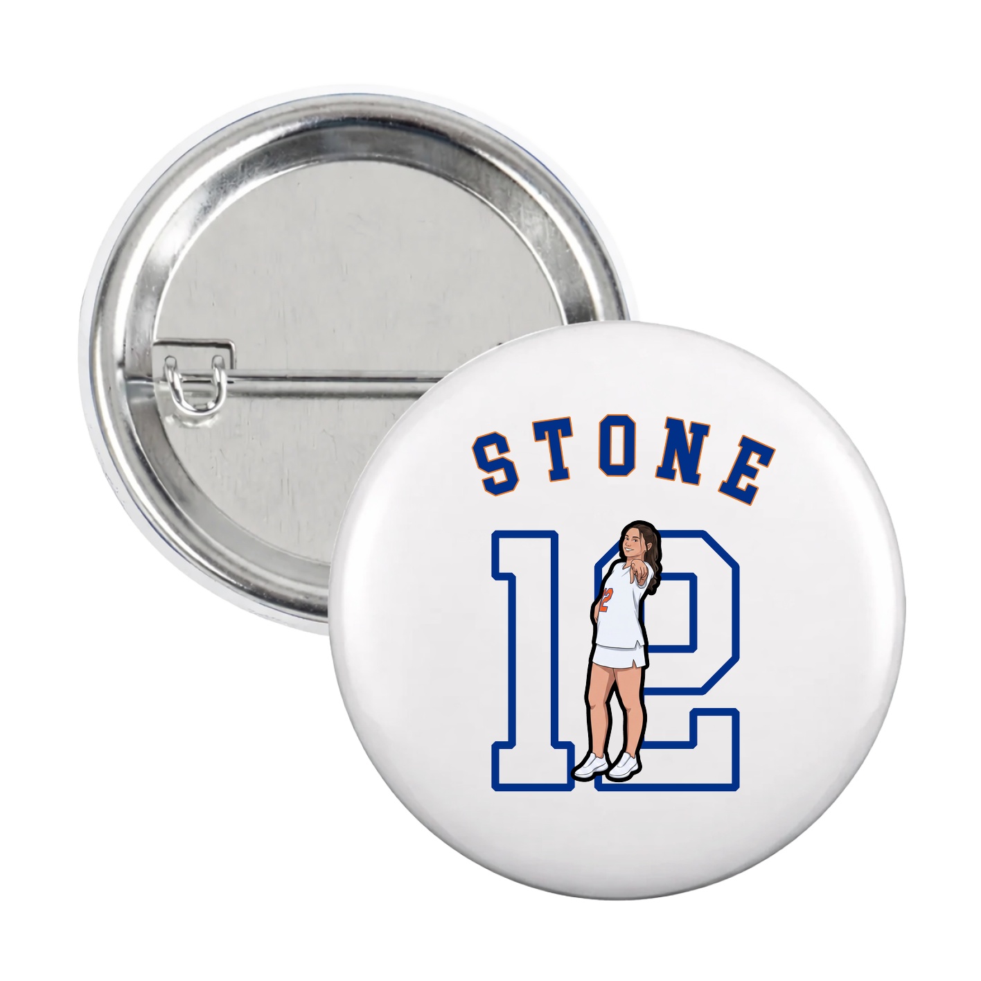 Game Day Button — Shirsey Arch in White