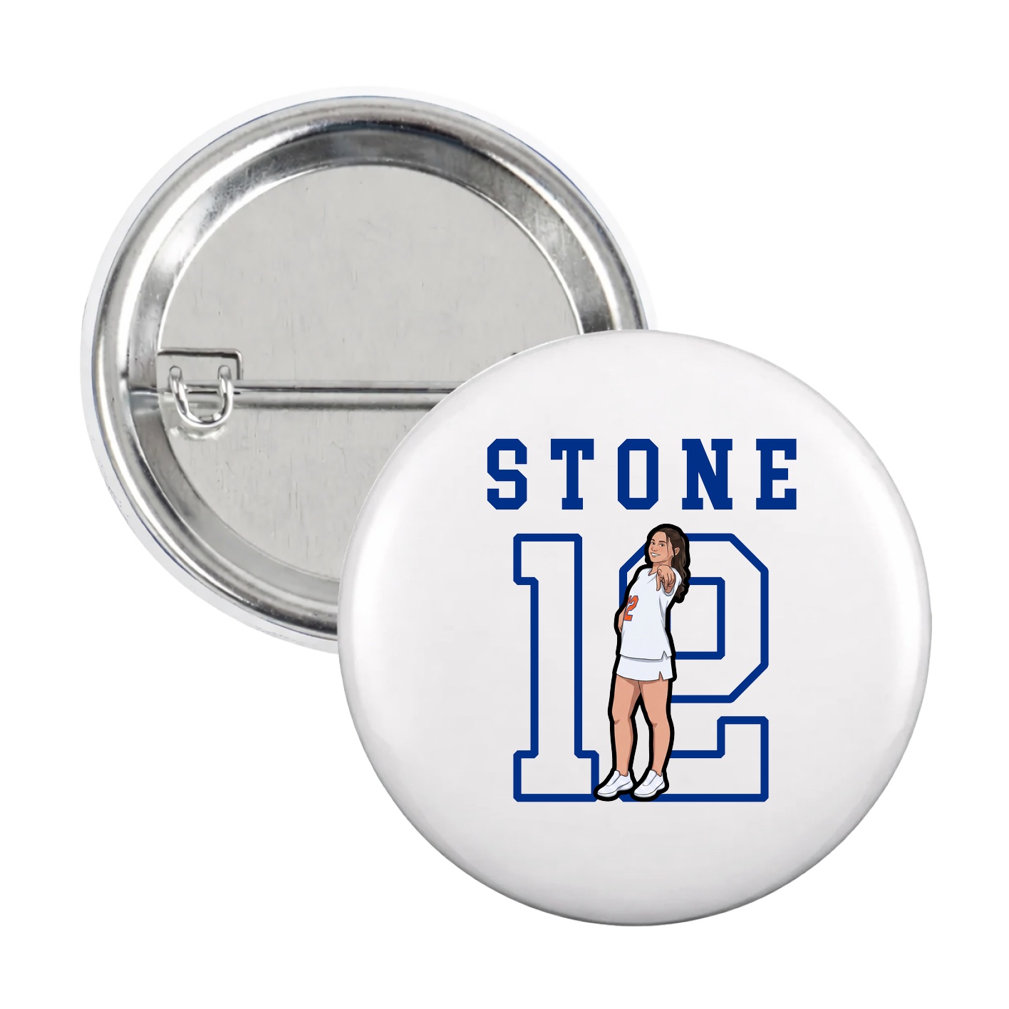 Game Day Button — Shirsey in White