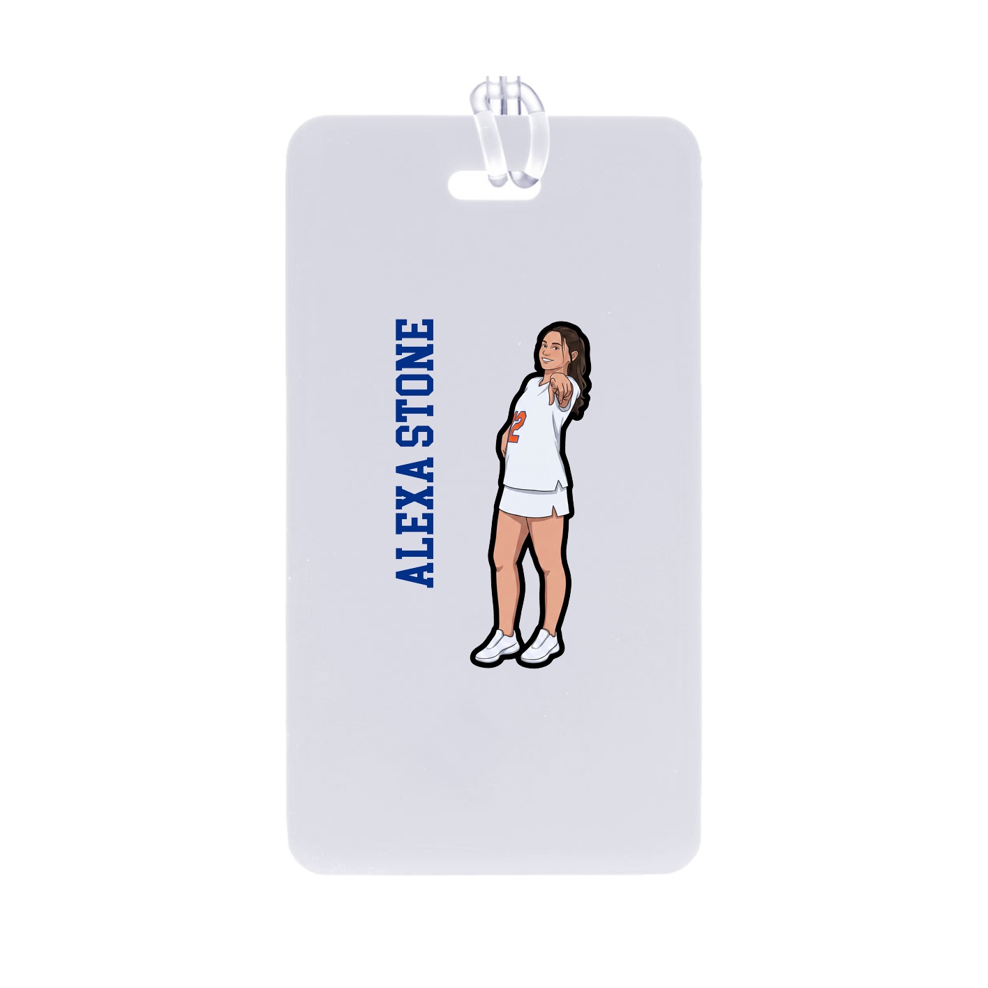 Bag Tag — Name Vertical in Classic