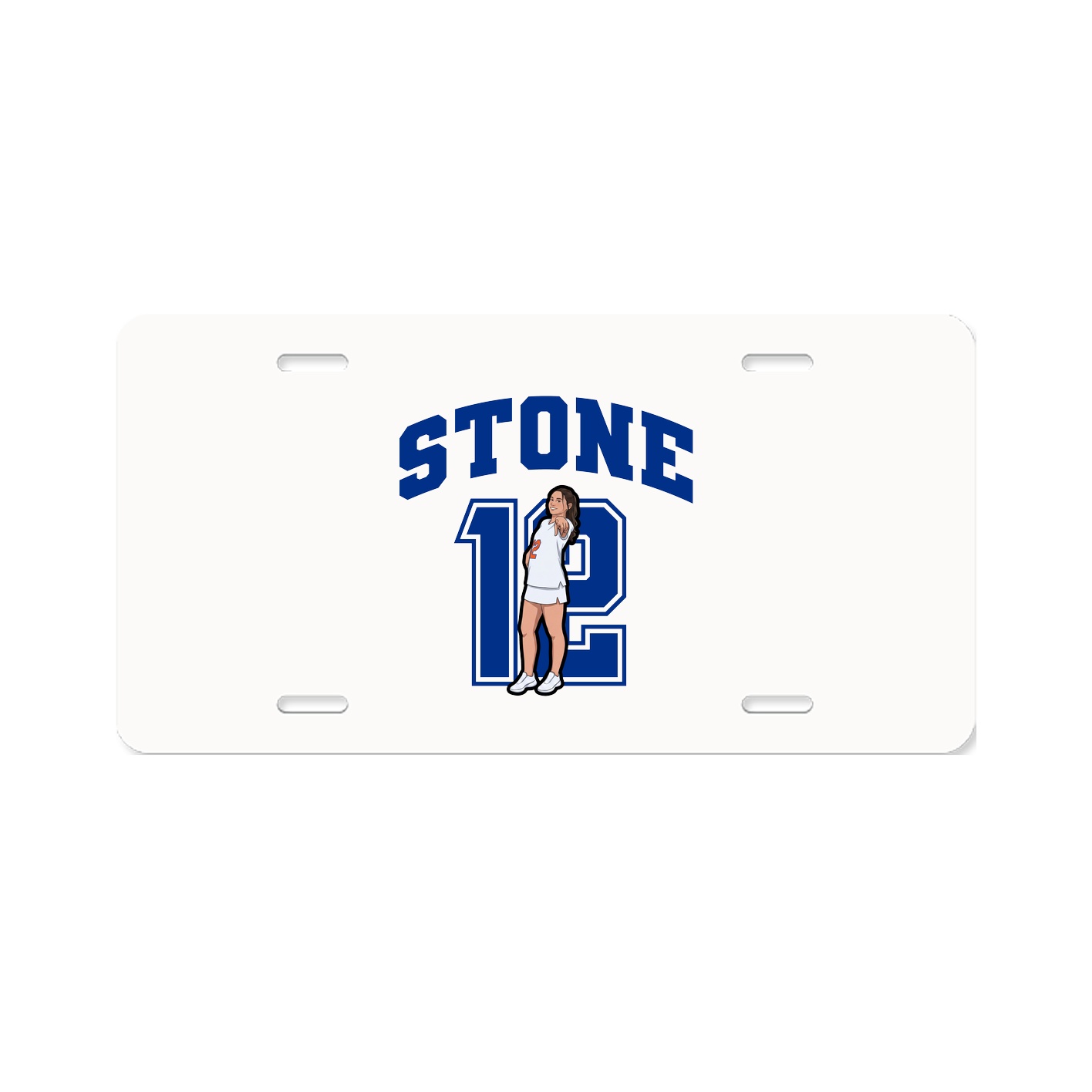 License Plate — Number in Classic