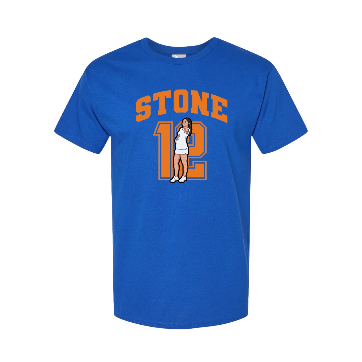 Youth Tee — Number in Royal