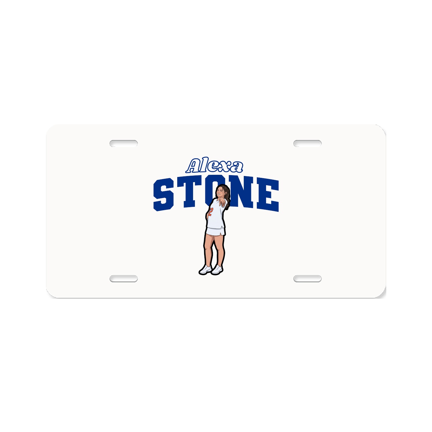License Plate — Name Arch in Classic
