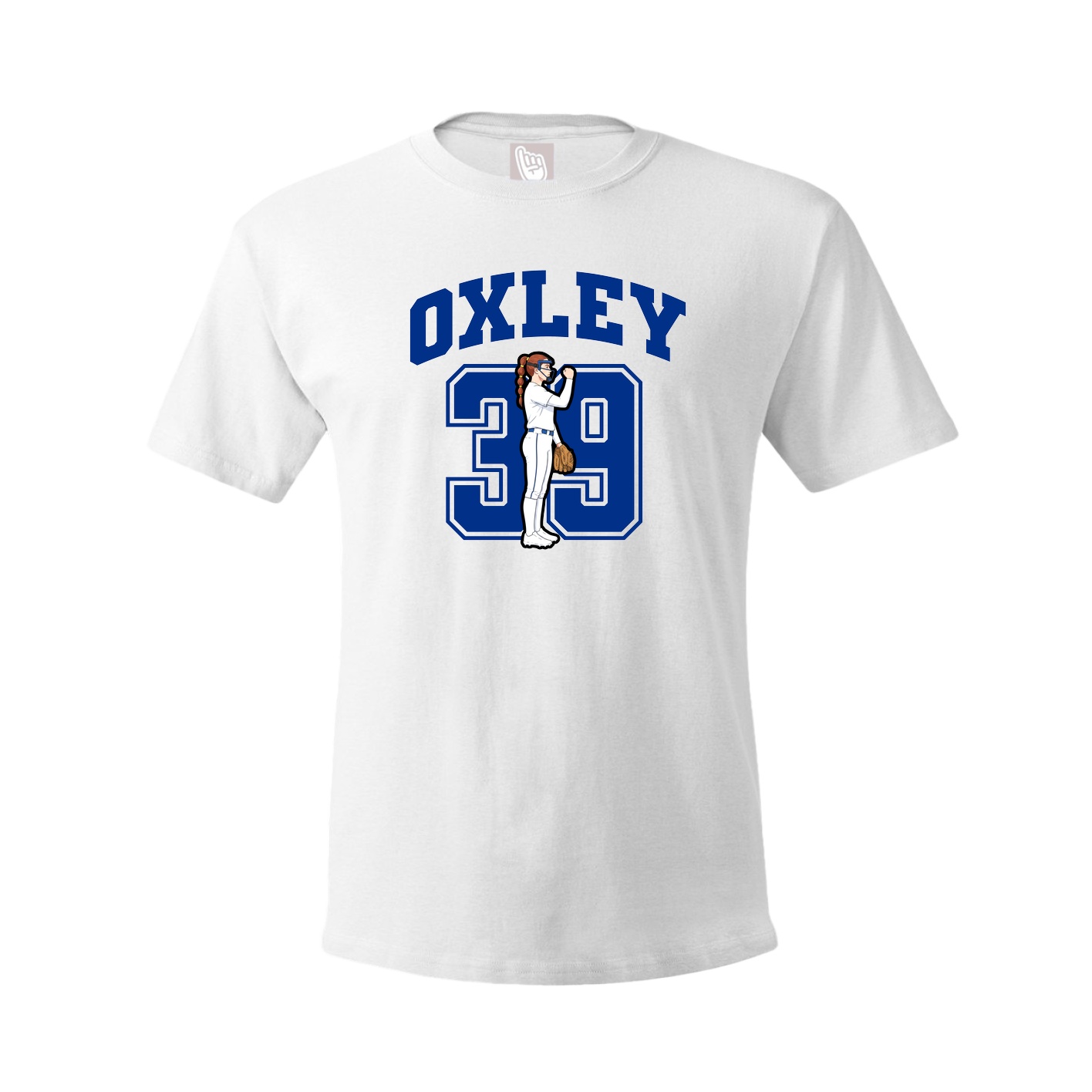 Youth Tee — Number in White