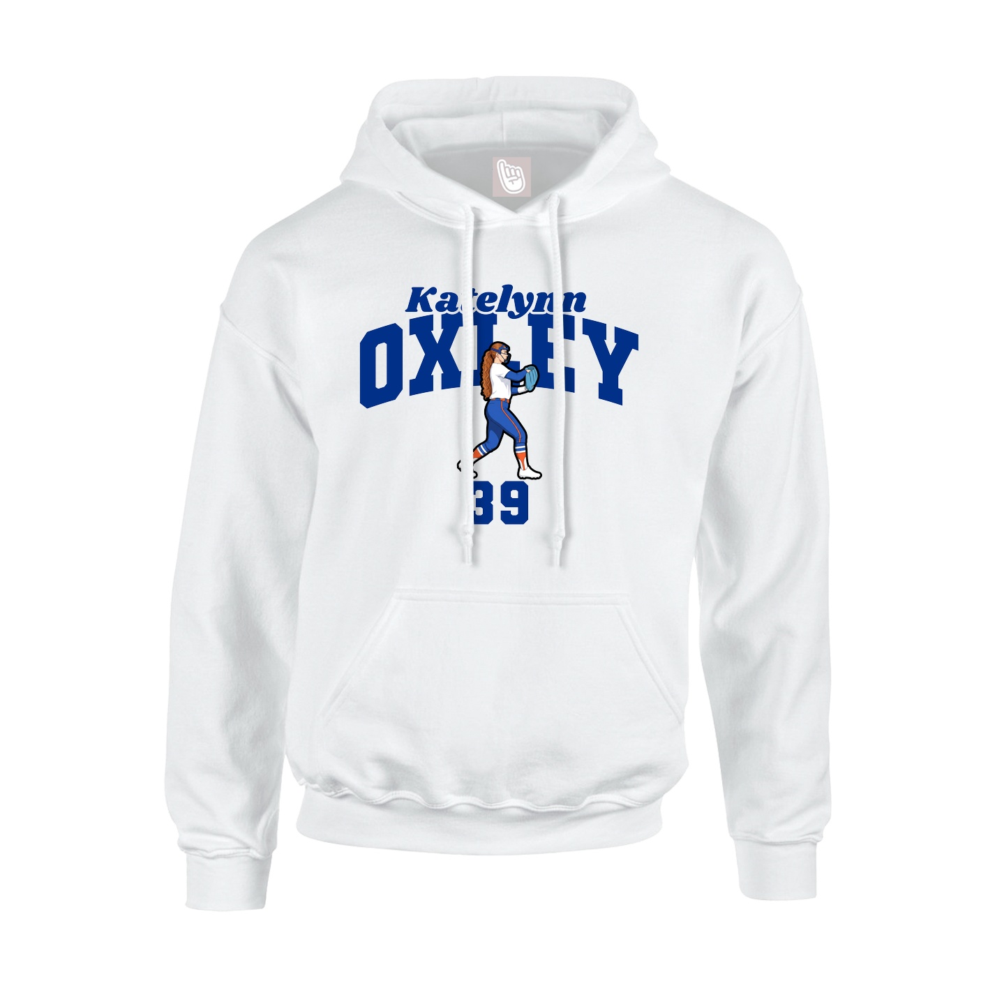 Hoodie — Signature Arch in White
