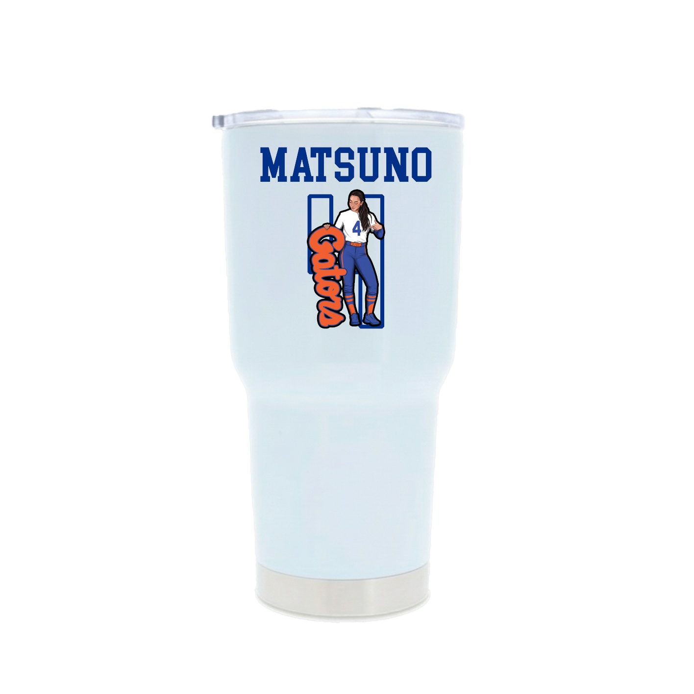 30oz Stainless Steel Tumbler — Shirsey in White