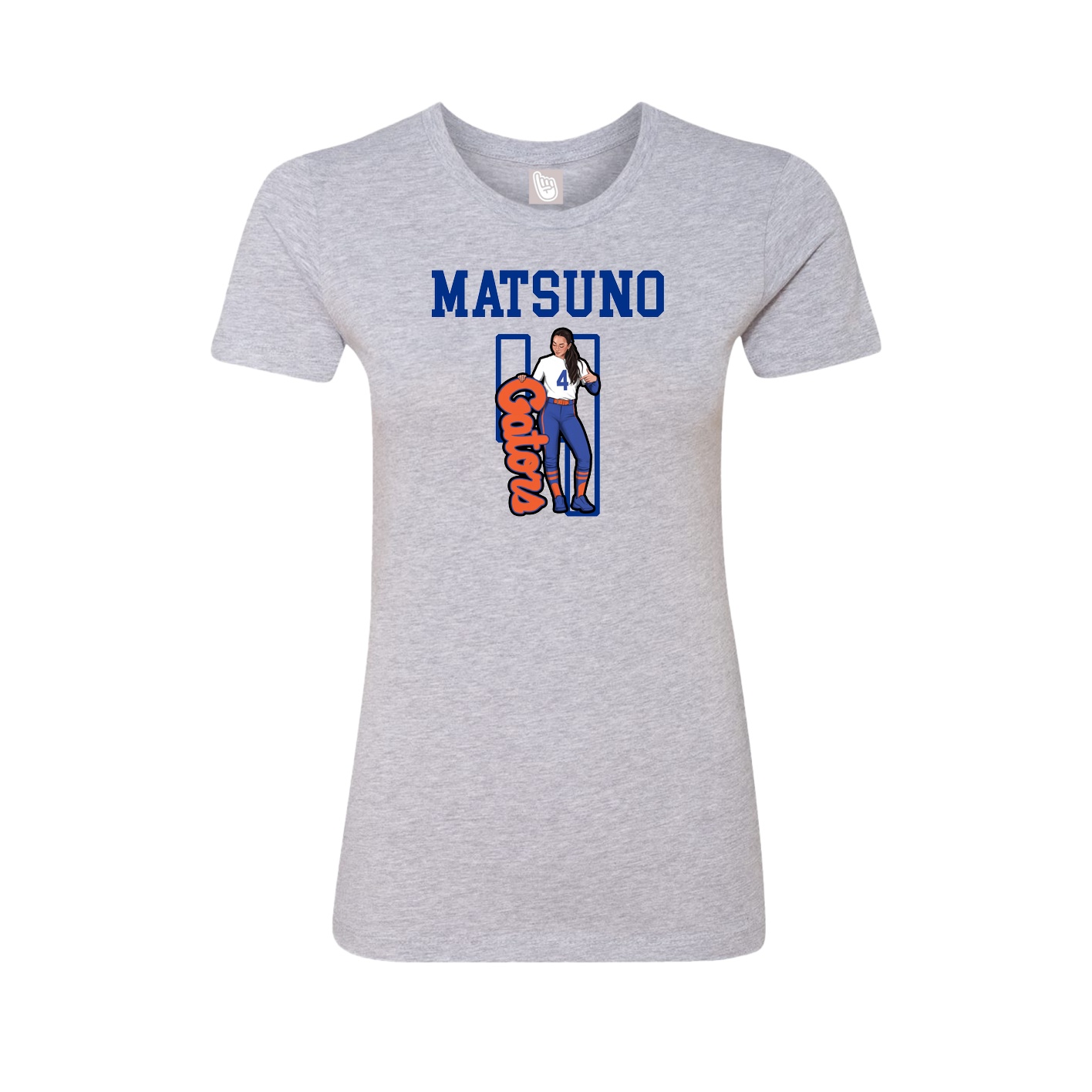 Fitted Women's Tee — Shirsey in Grey