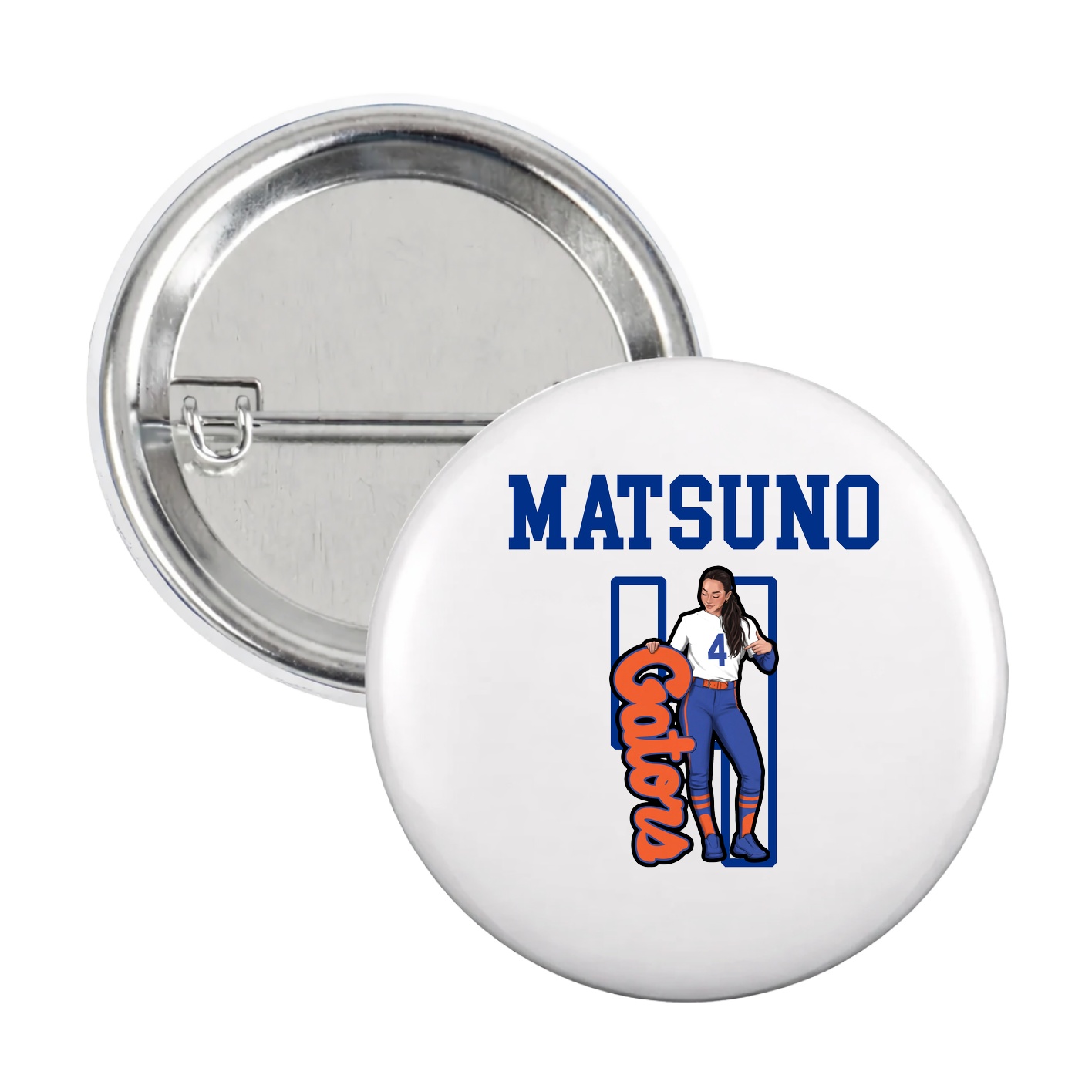 Game Day Button — Shirsey in White