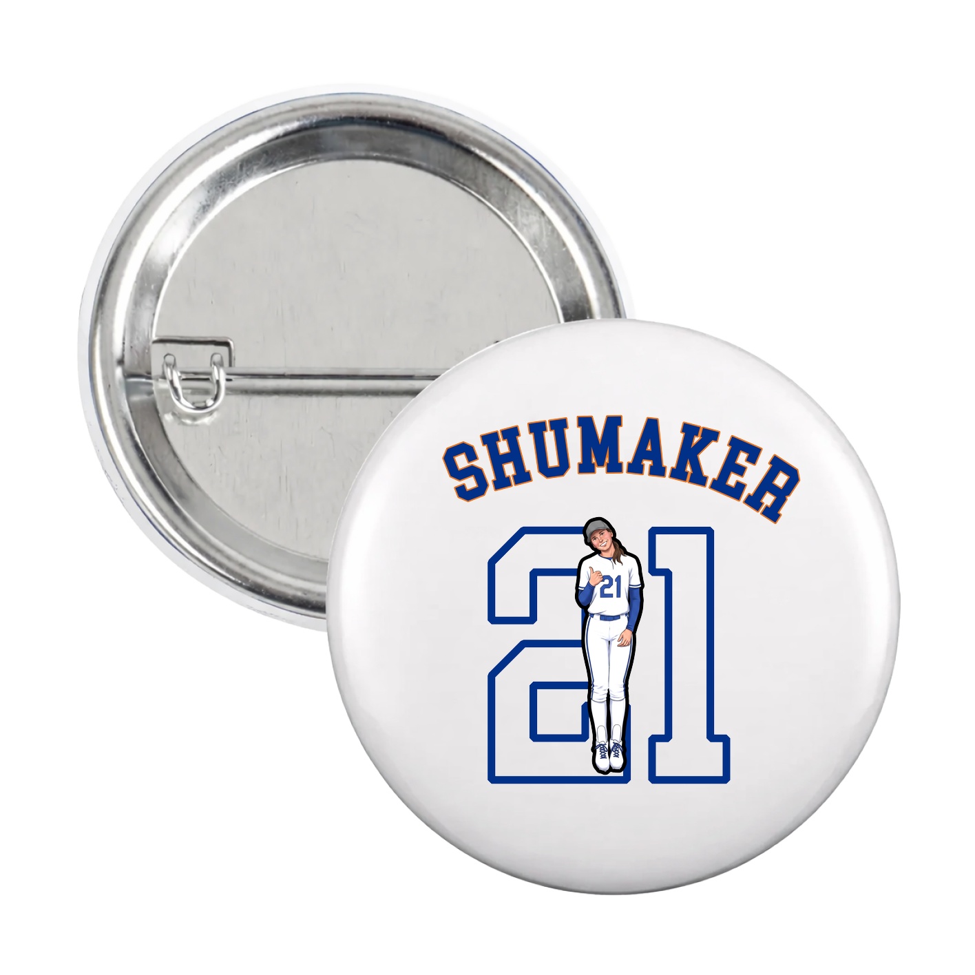 Game Day Button — Shirsey Arch in White