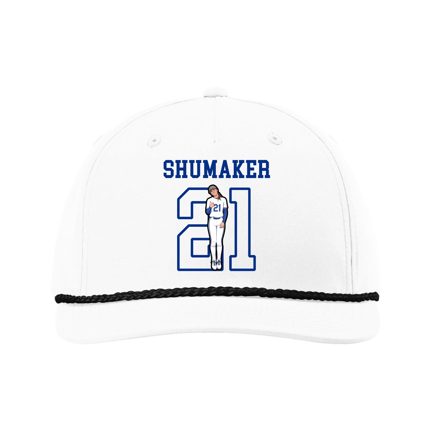 Five-Panel Classic Rope Cap — Shirsey in White
