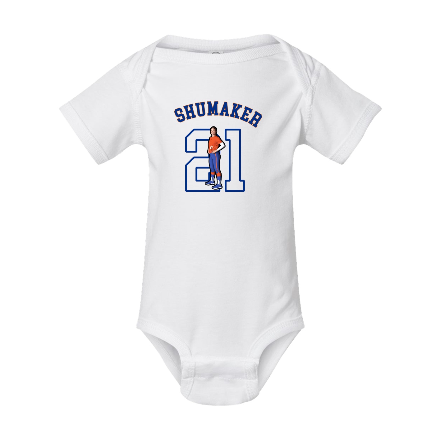 Baby Onesie — Shirsey Arch in White