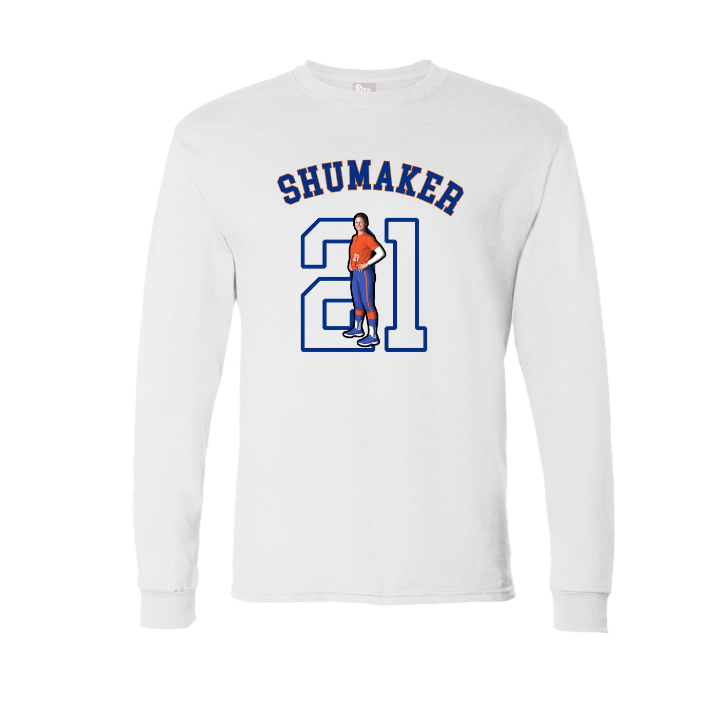 Long Sleeve Tee — Shirsey Arch in White