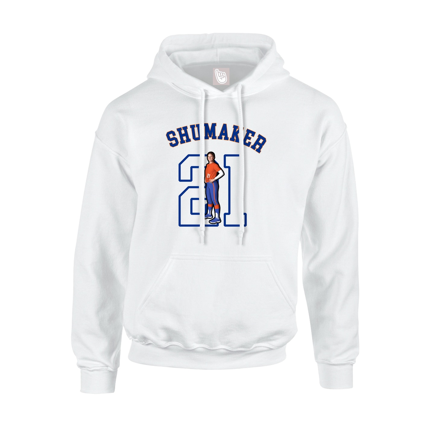 Youth Hoodie — Shirsey Arch in White