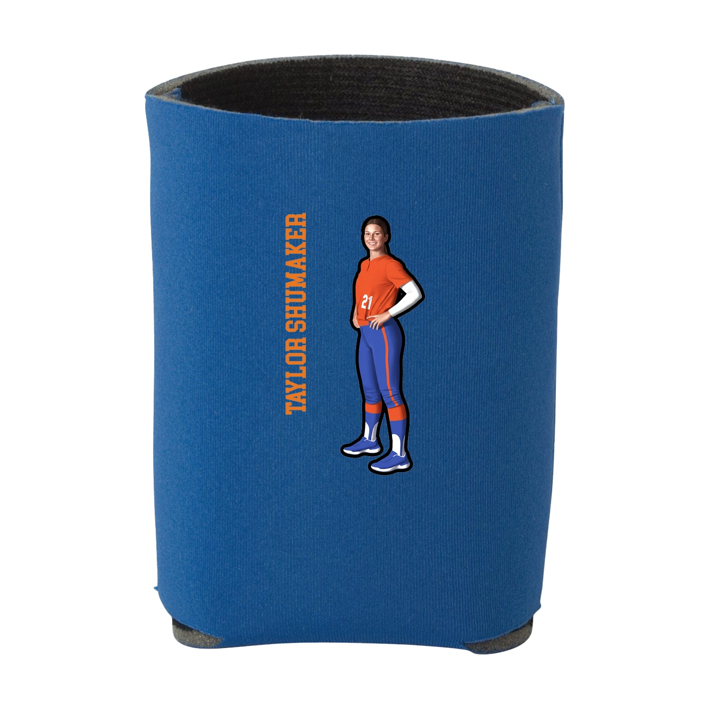 Can Holder — Name Vertical in Royal
