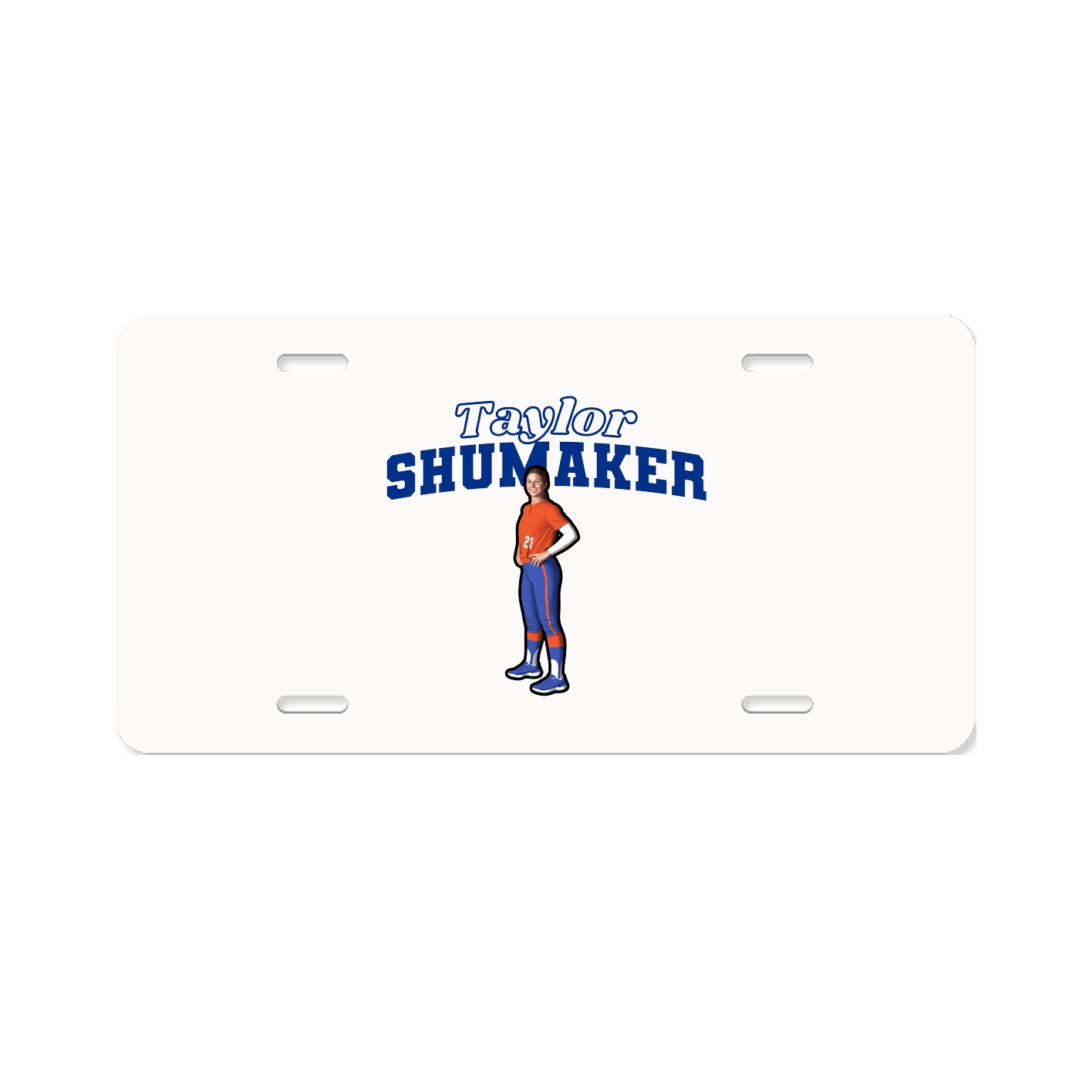 License Plate — Name Arch in Classic