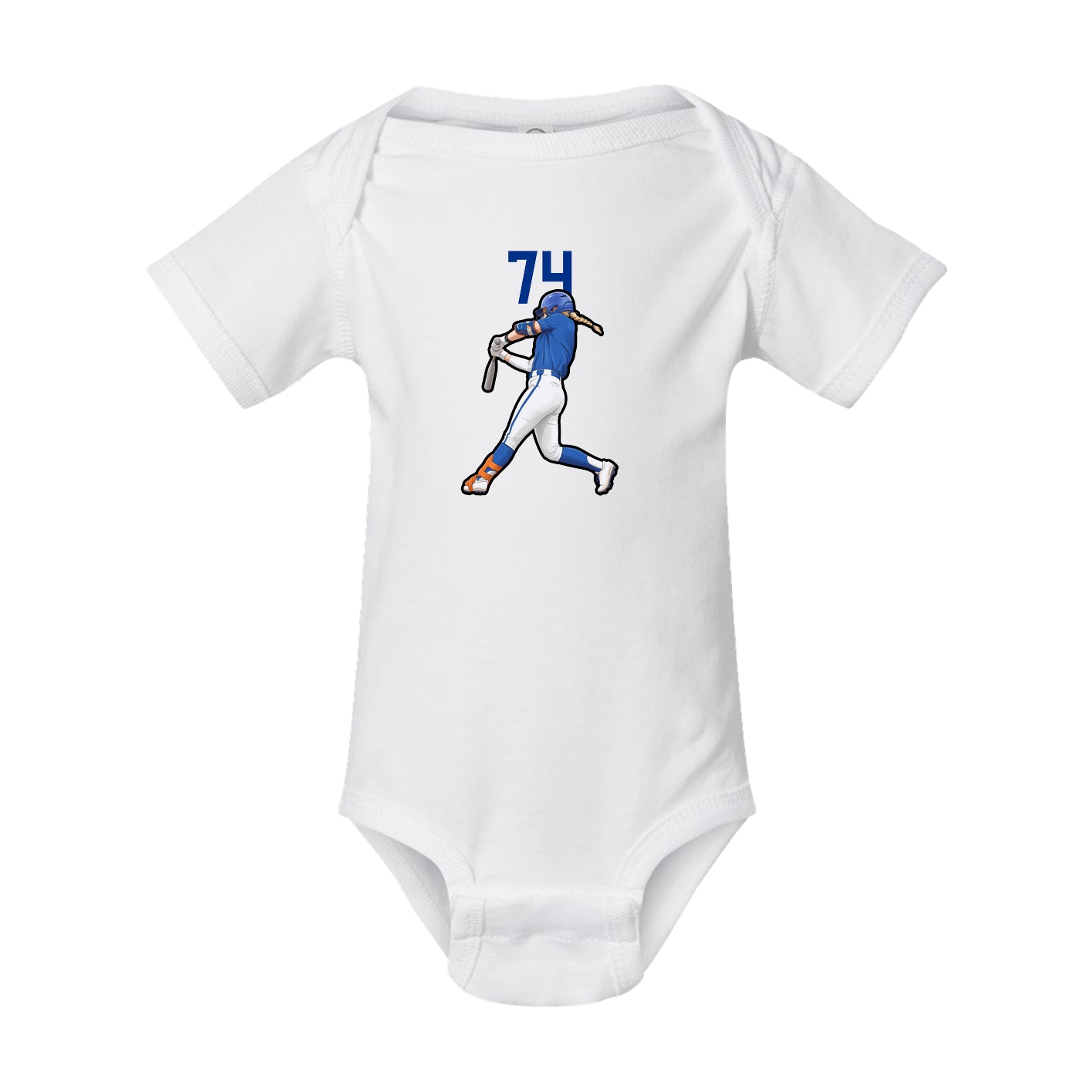 Baby Onesie — Number Top in White