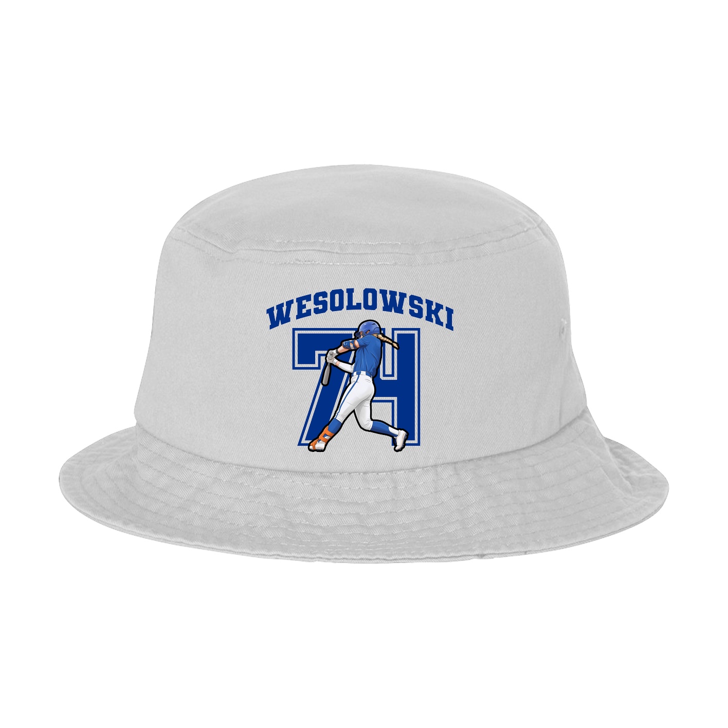 Bucket Cap — Number in White