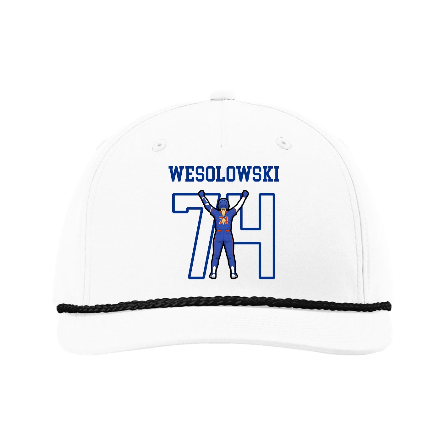 Five-Panel Classic Rope Cap — Shirsey in White