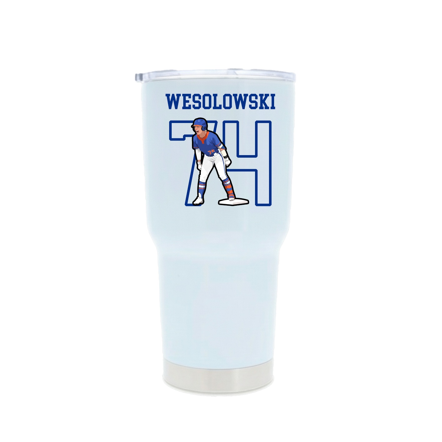 30oz Stainless Steel Tumbler — Shirsey in White