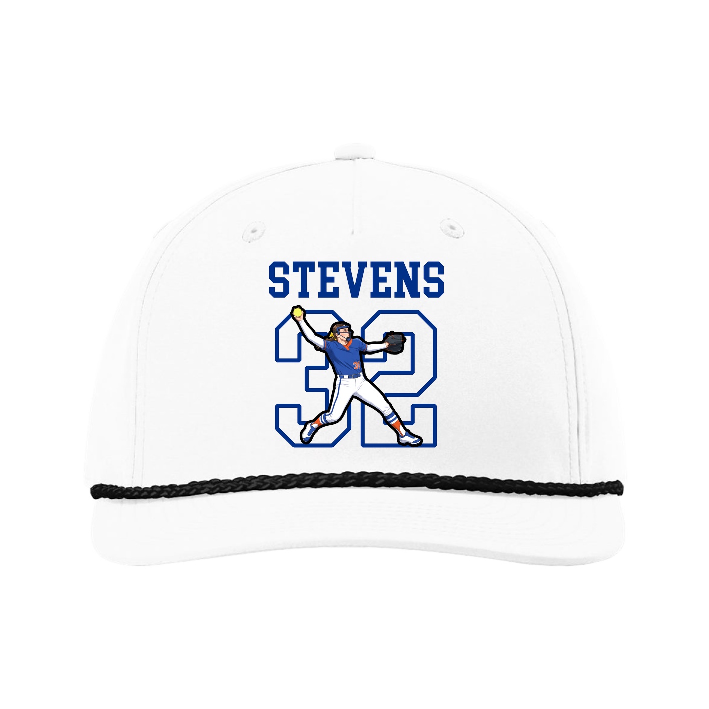 Five-Panel Classic Rope Cap — Shirsey in White