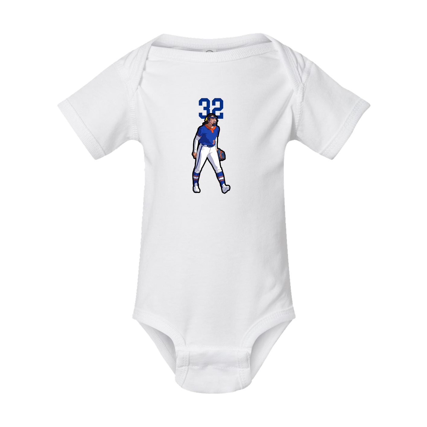 Baby Onesie — Number Top in White