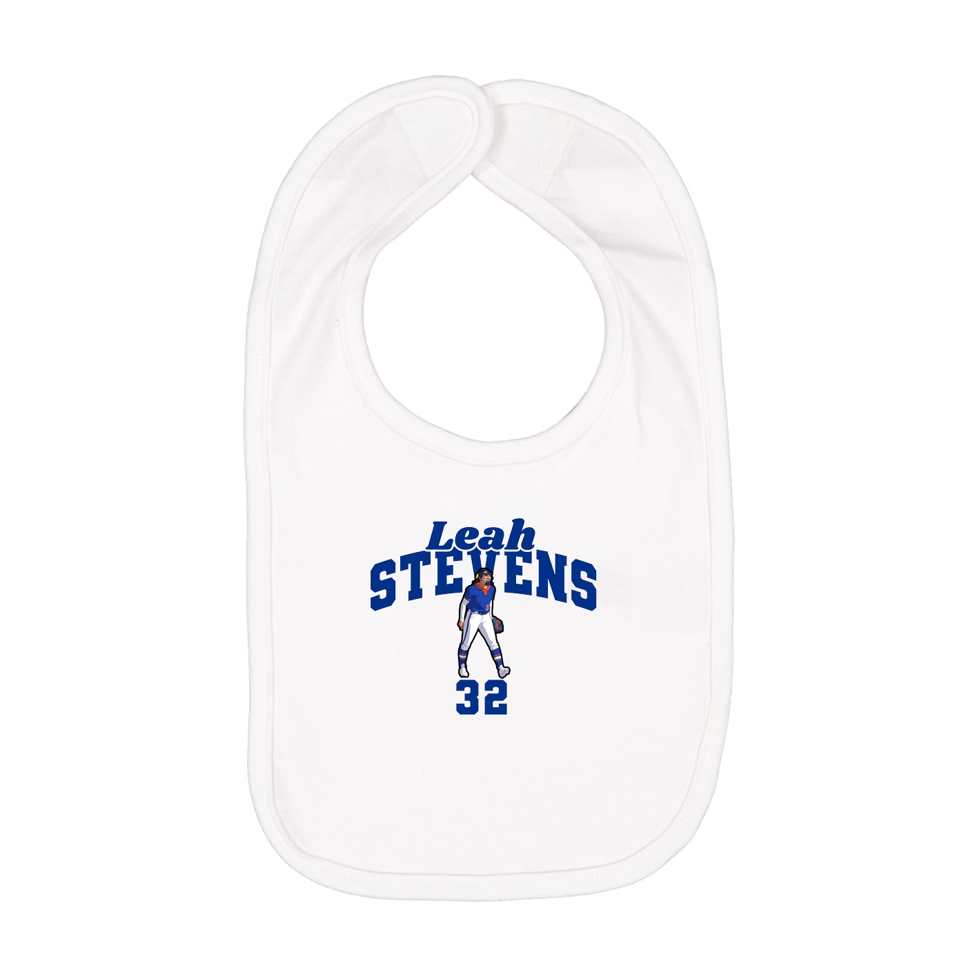 Infant Bib — Signature Arch in White