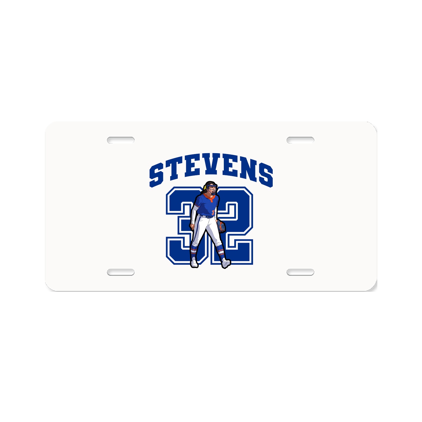 License Plate — Number in Classic