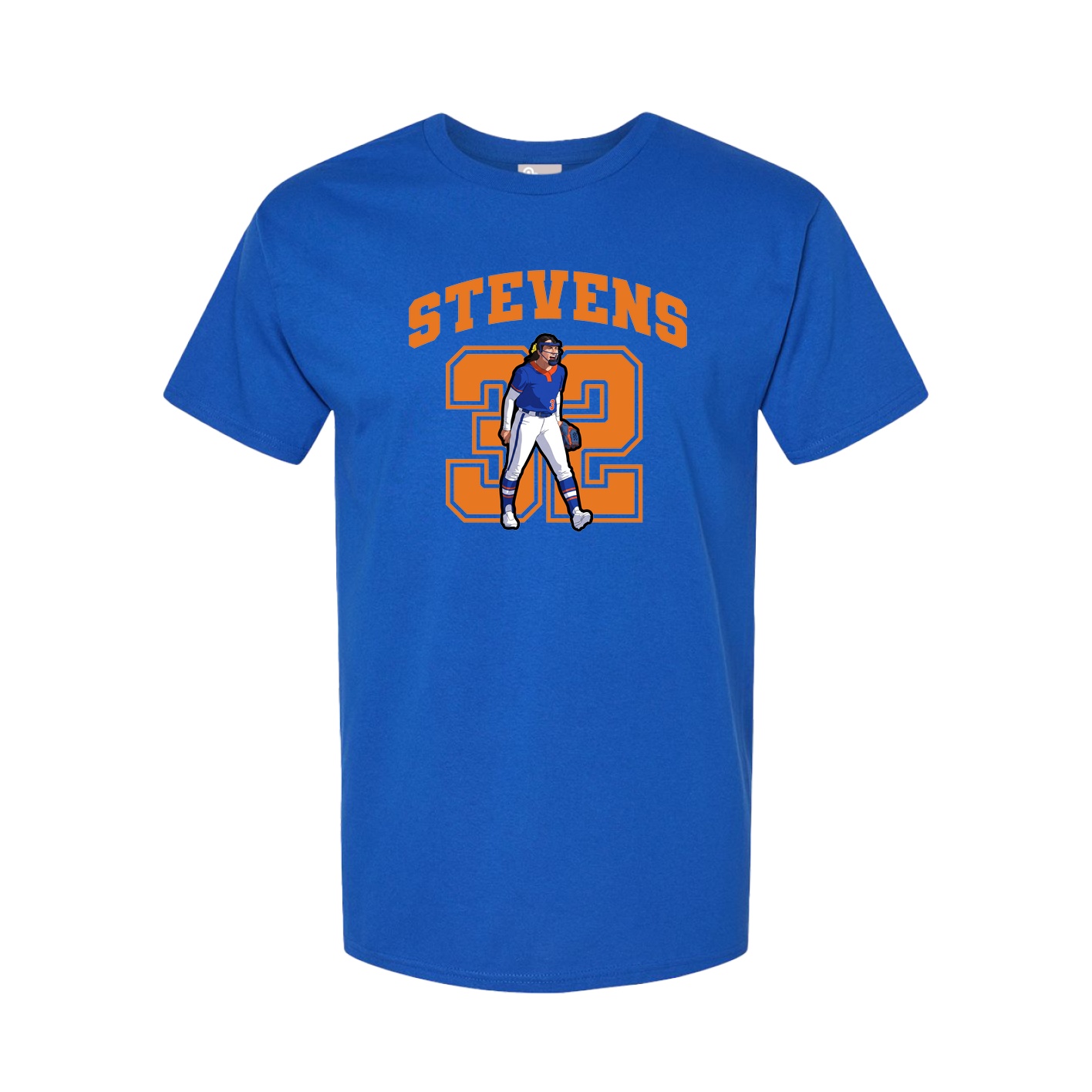 Youth Tee — Number in Royal