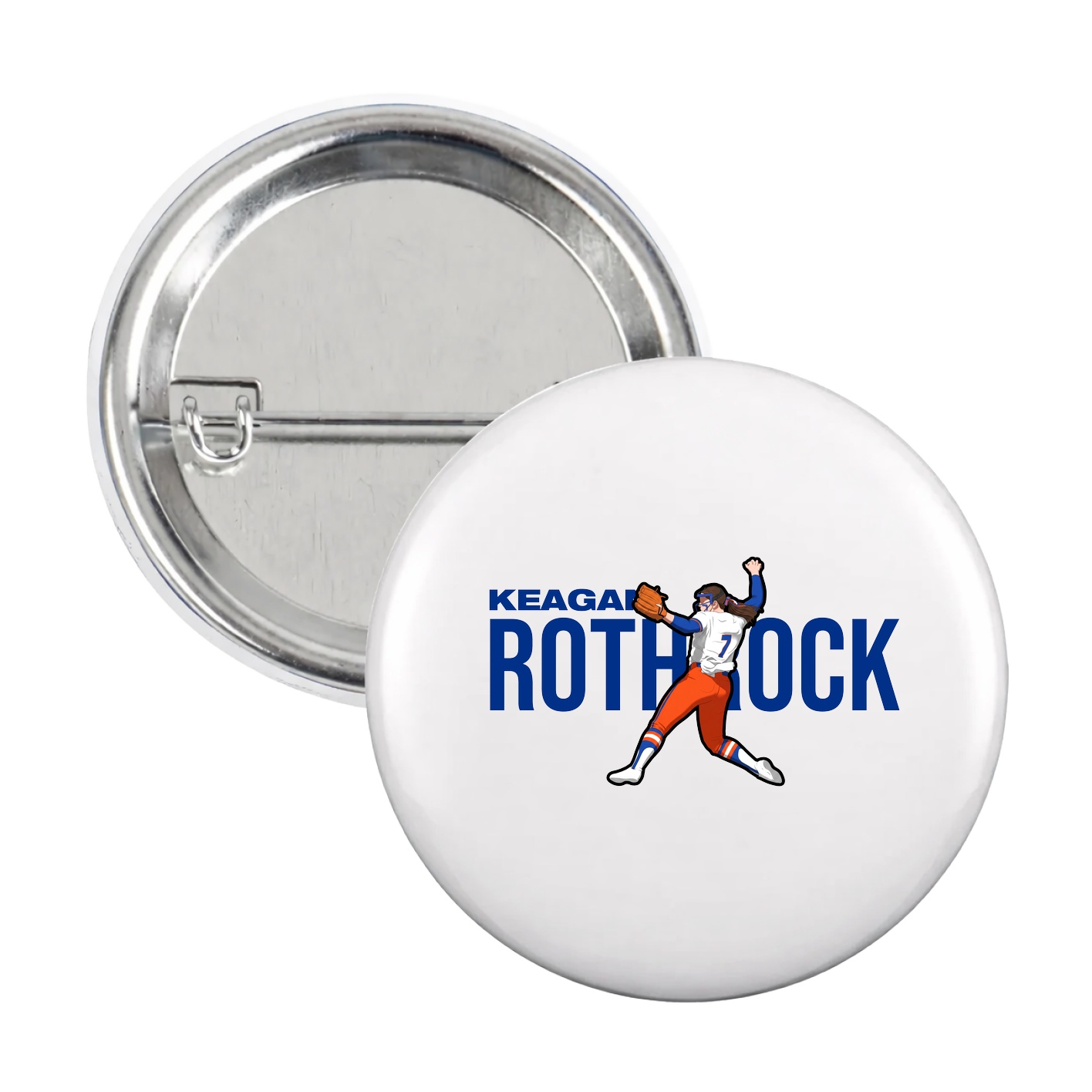 Game Day Button — Player Name in White