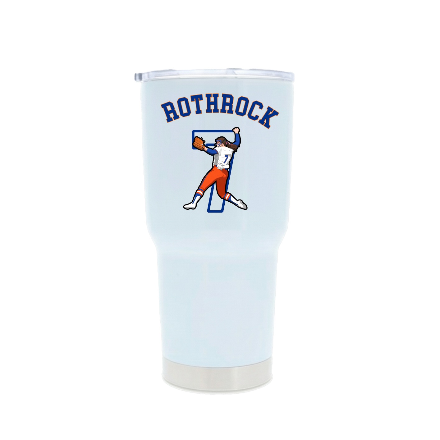 30oz Stainless Steel Tumbler — Shirsey Arch in White