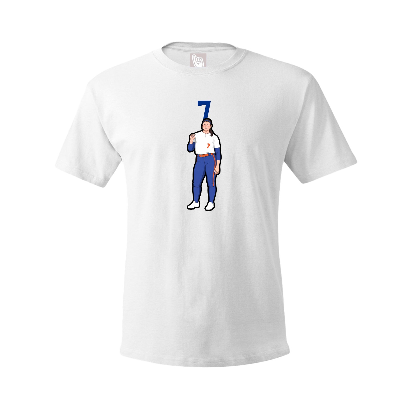 Tee — Number Top in White