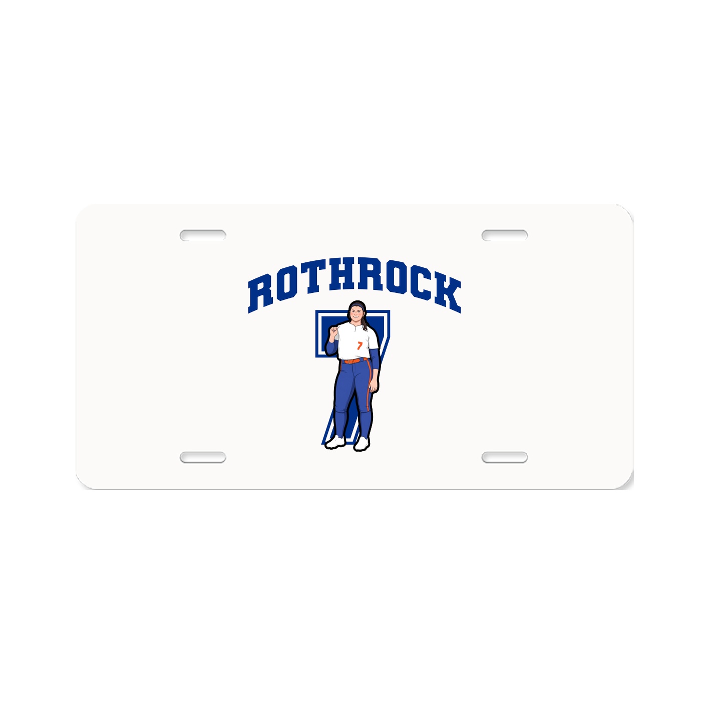 License Plate — Number in Classic